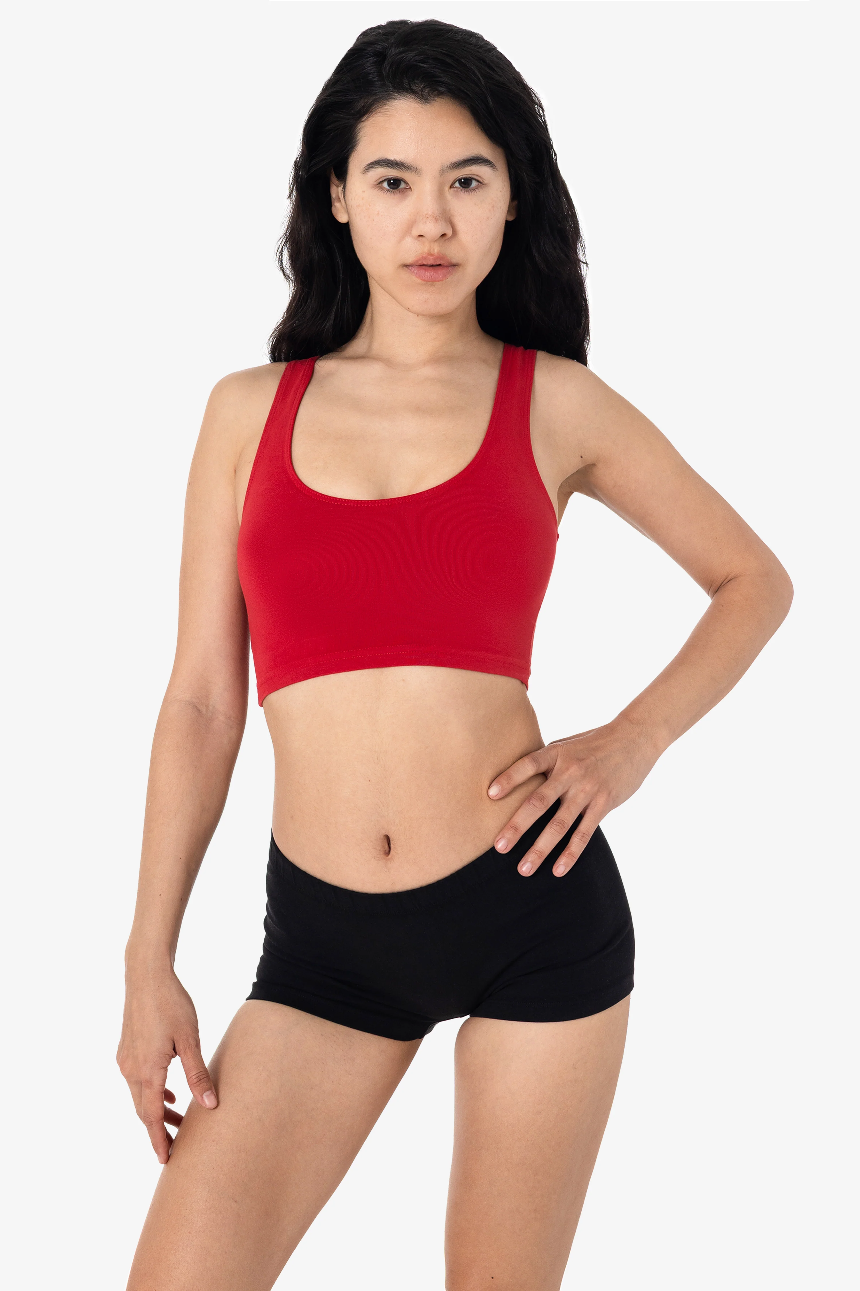8383GD - Garment Dye Cotton Spandex Crop Tank - Image 5