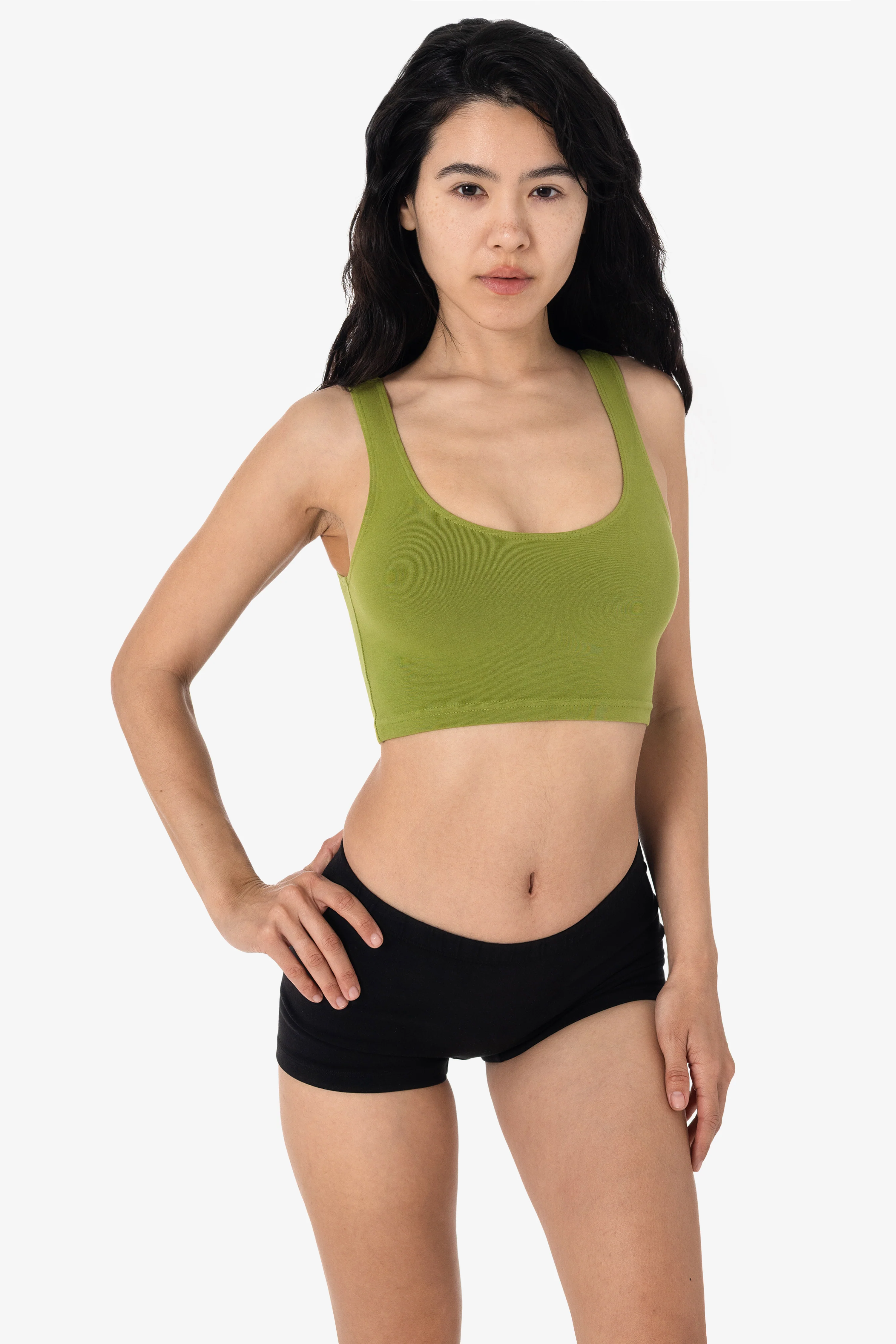 8383GD - Garment Dye Cotton Spandex Crop Tank - Image 9
