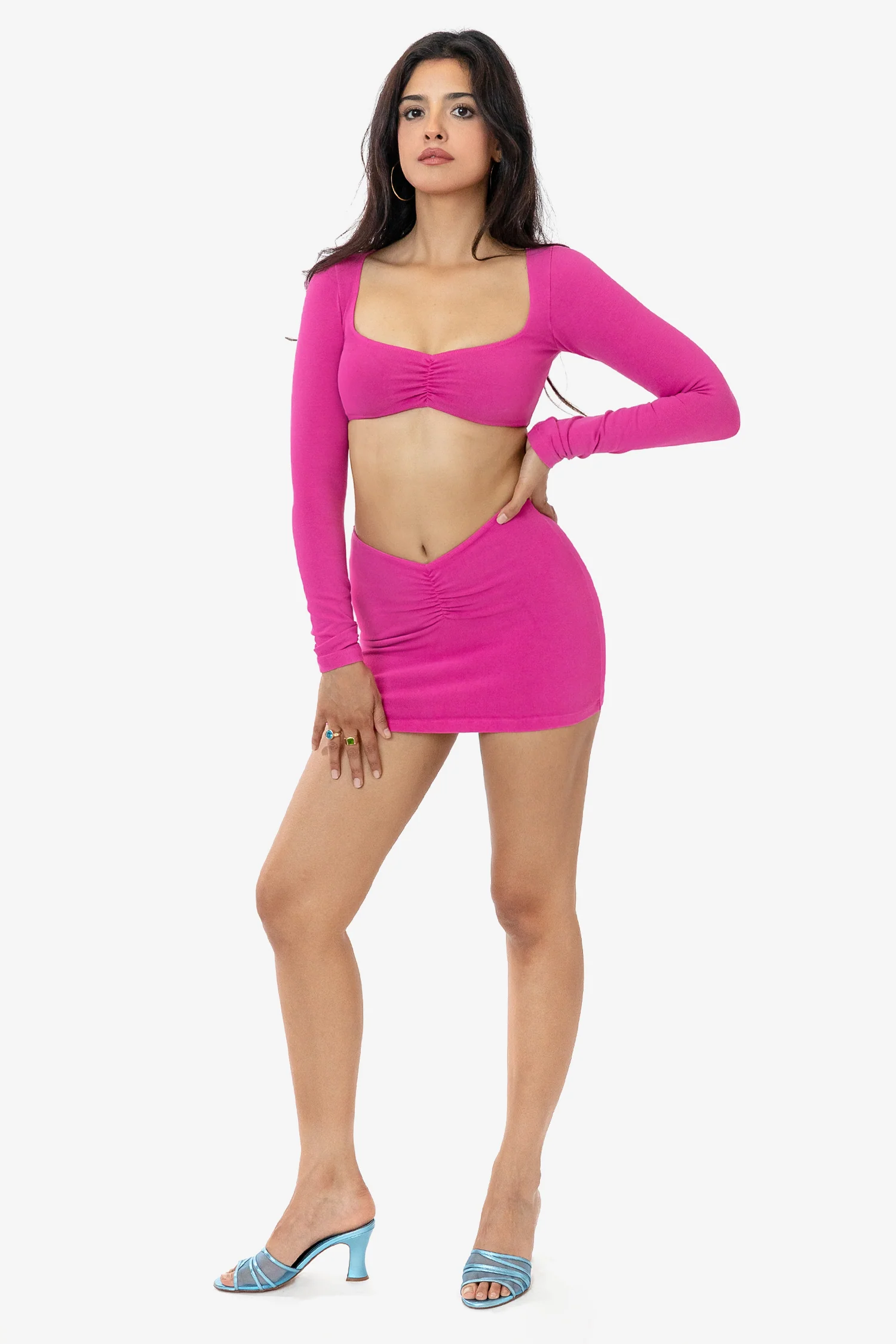 8388GD - Garment Dye Ruched Front Mini Skirt - Image 18