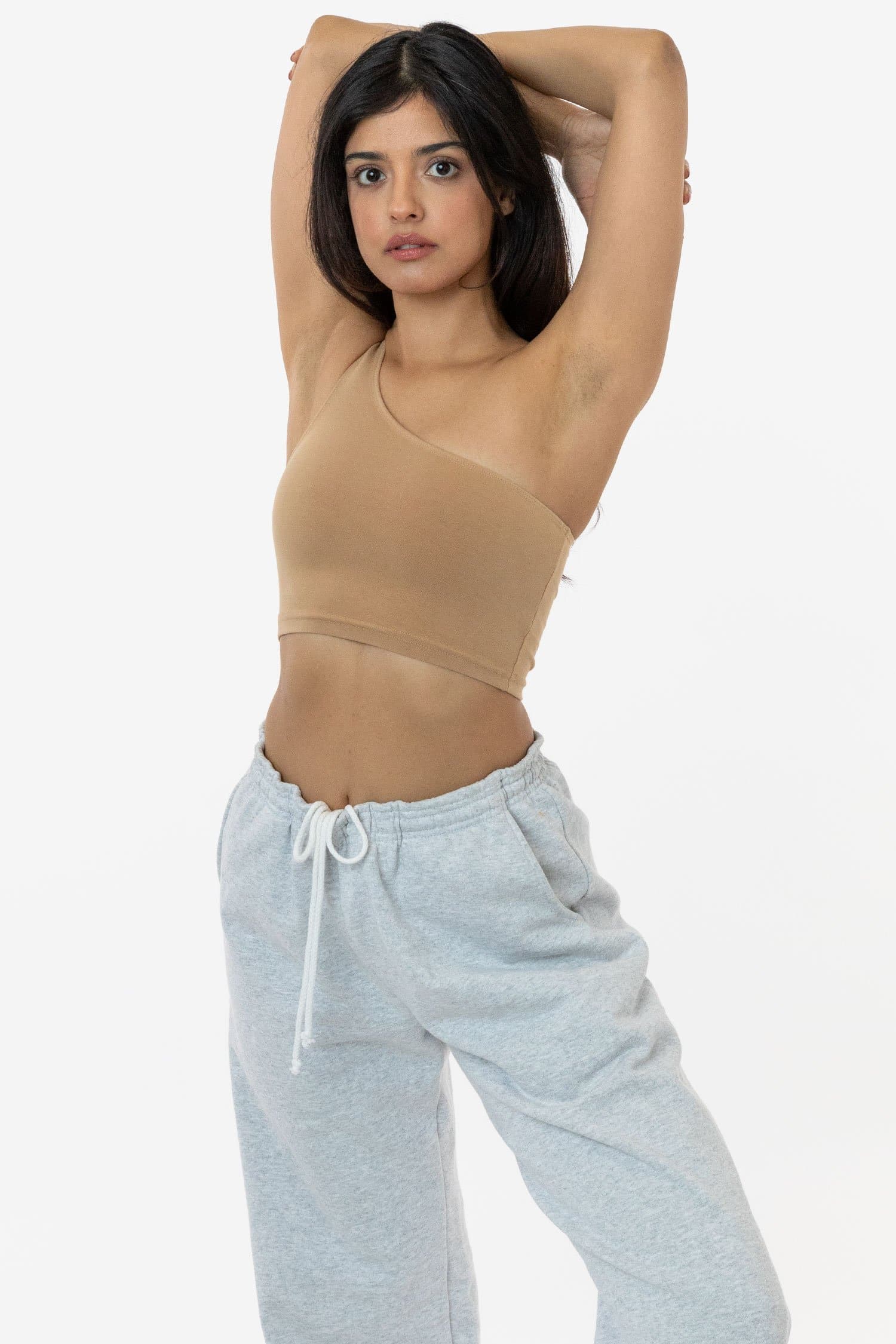8389GD - Garment Dye One Shoulder Crop Top - Image 13