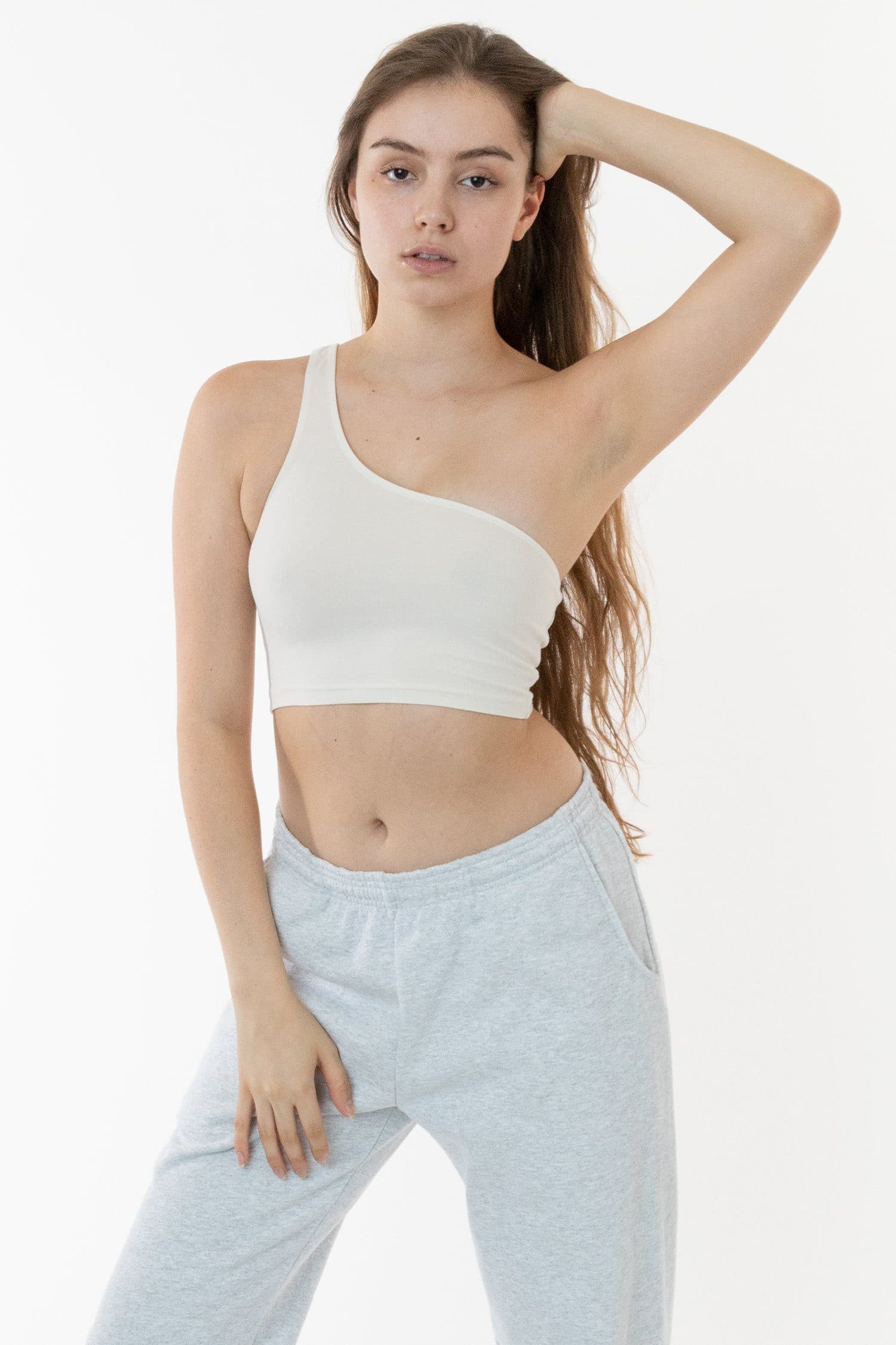 8389GD - Garment Dye One Shoulder Crop Top - Image 15
