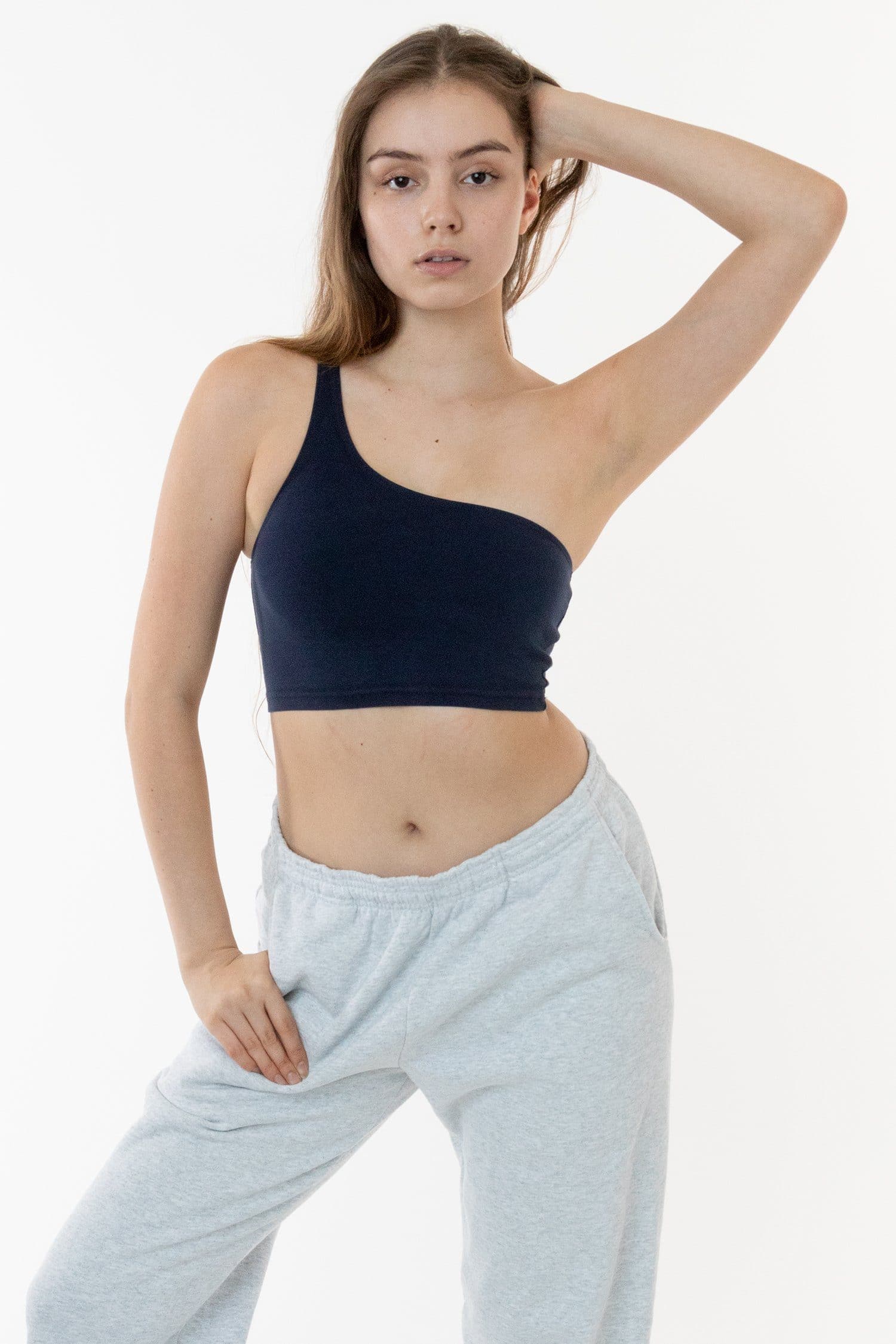 8389GD - Garment Dye One Shoulder Crop Top - Image 19