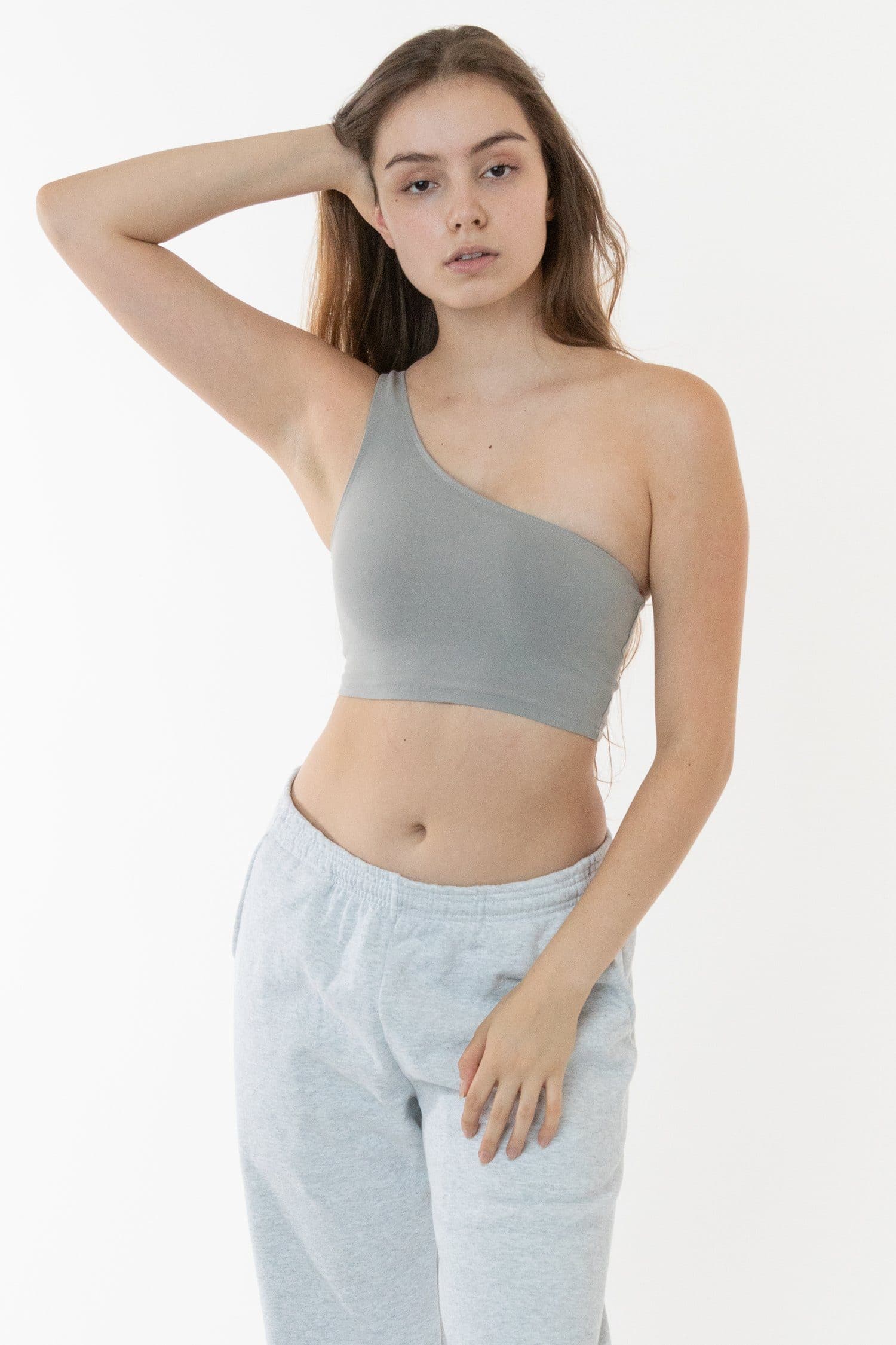 8389GD - Garment Dye One Shoulder Crop Top - Image 21