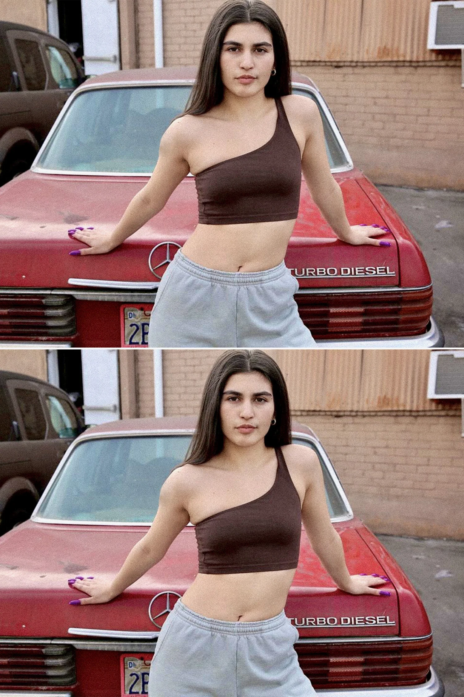 8389GD - Garment Dye One Shoulder Crop Top - Image 29