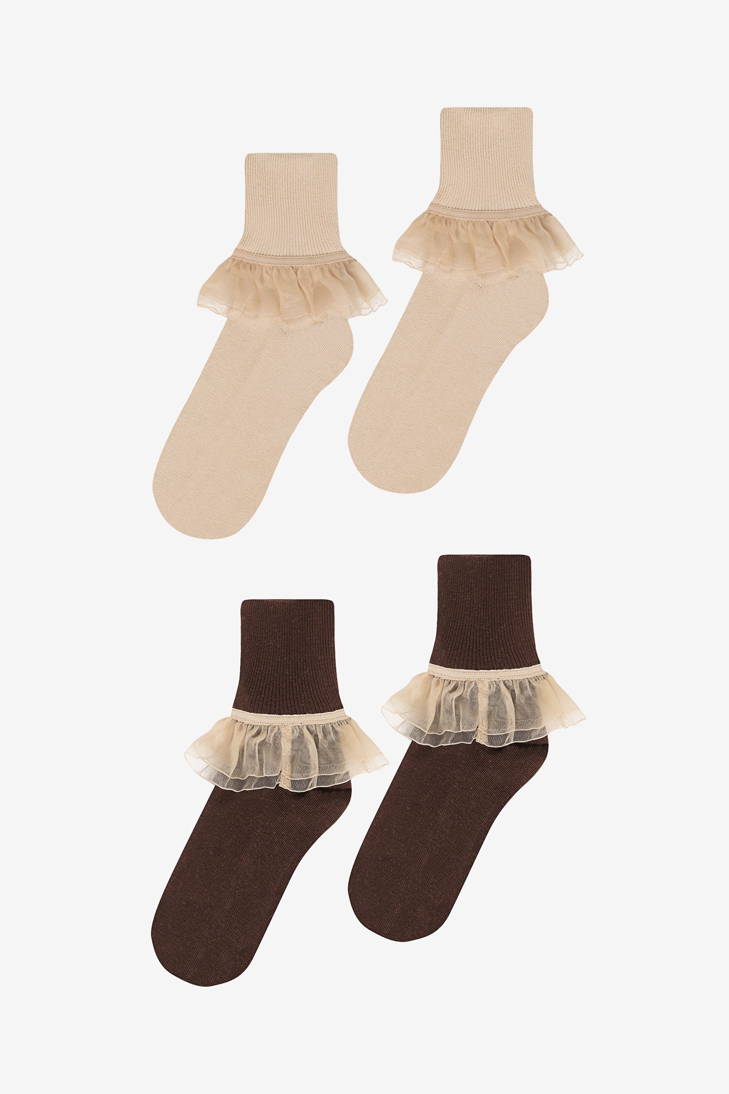 AKLSOCK-L2 - 2-Pack Girly Lace Ankle Sock - Image 6