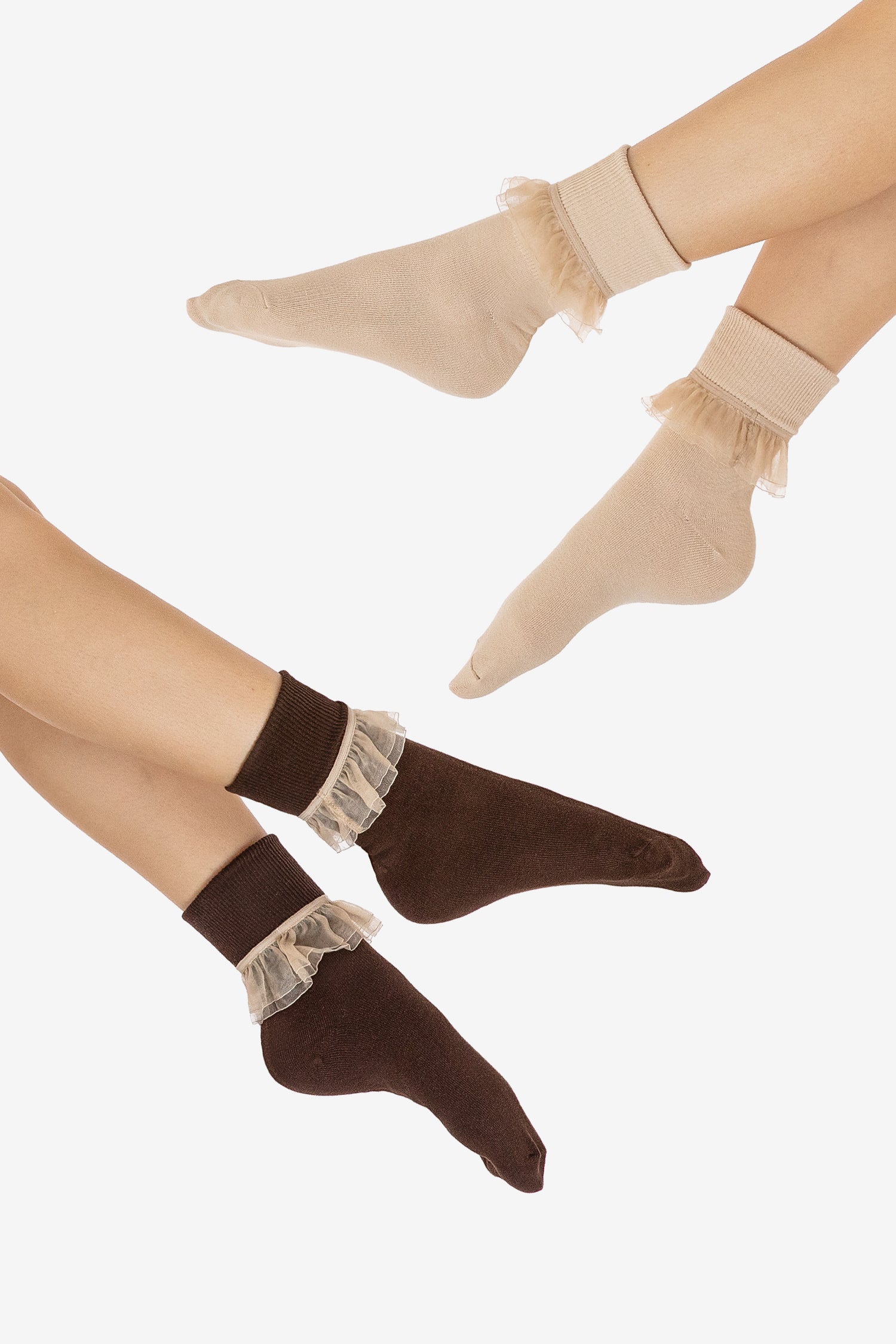 AKLSOCK-L2 - 2-Pack Girly Lace Ankle Sock - Image 7