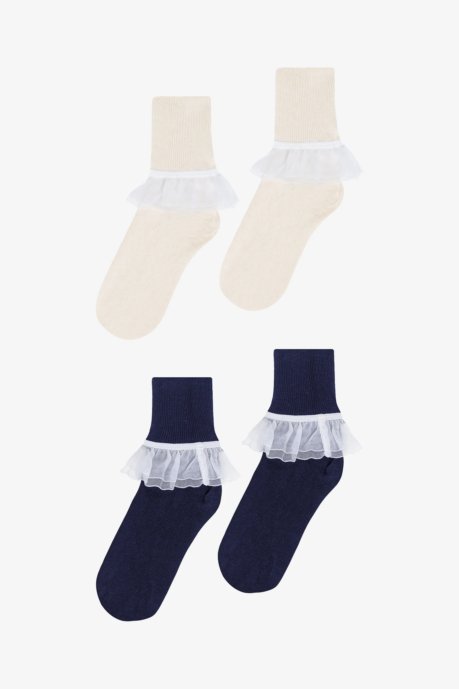 AKLSOCK-L2 - 2-Pack Girly Lace Ankle Sock - Image 8