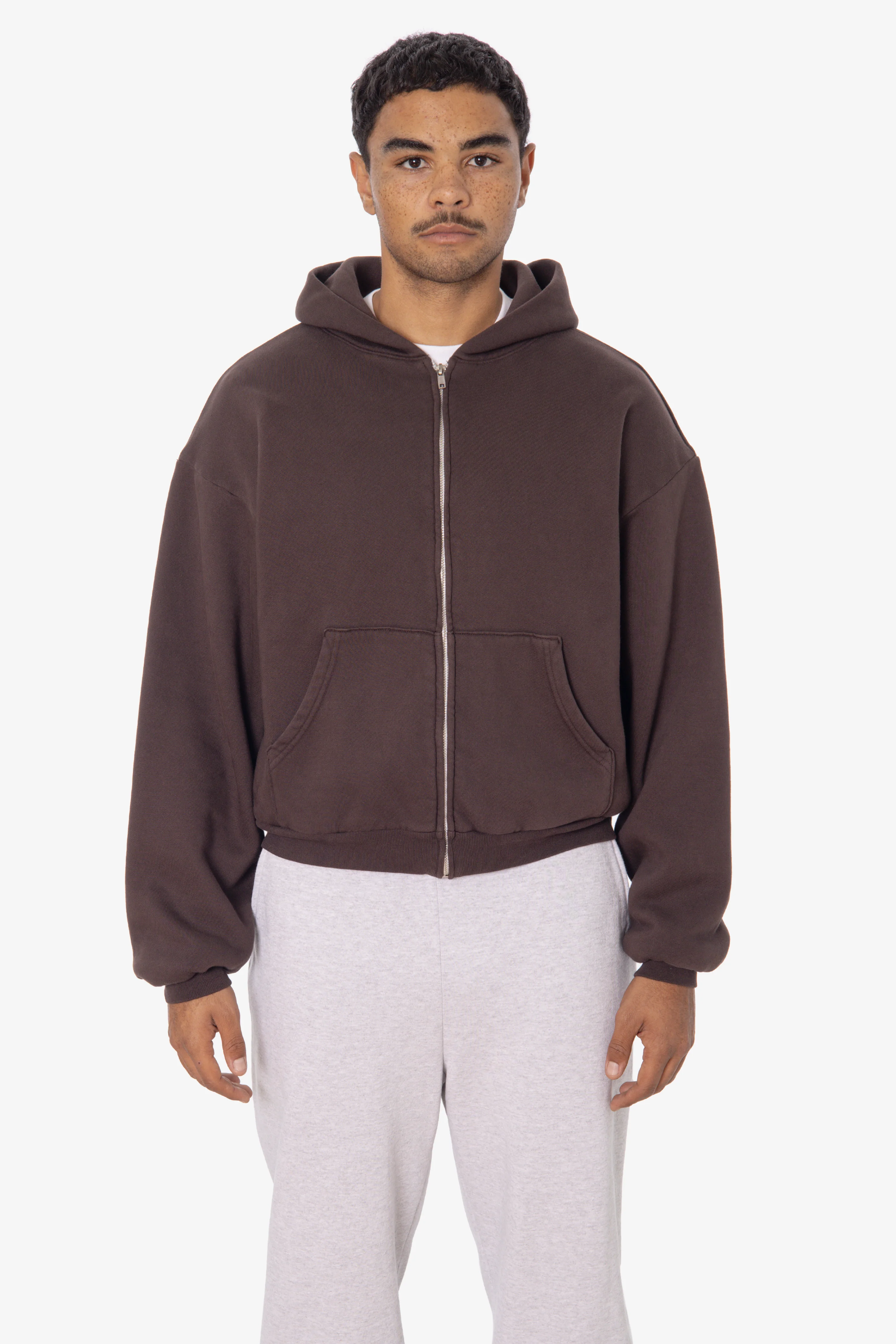 ALP10GD - Thermal Lined Cropped Zip Up Hoodie - Image 11