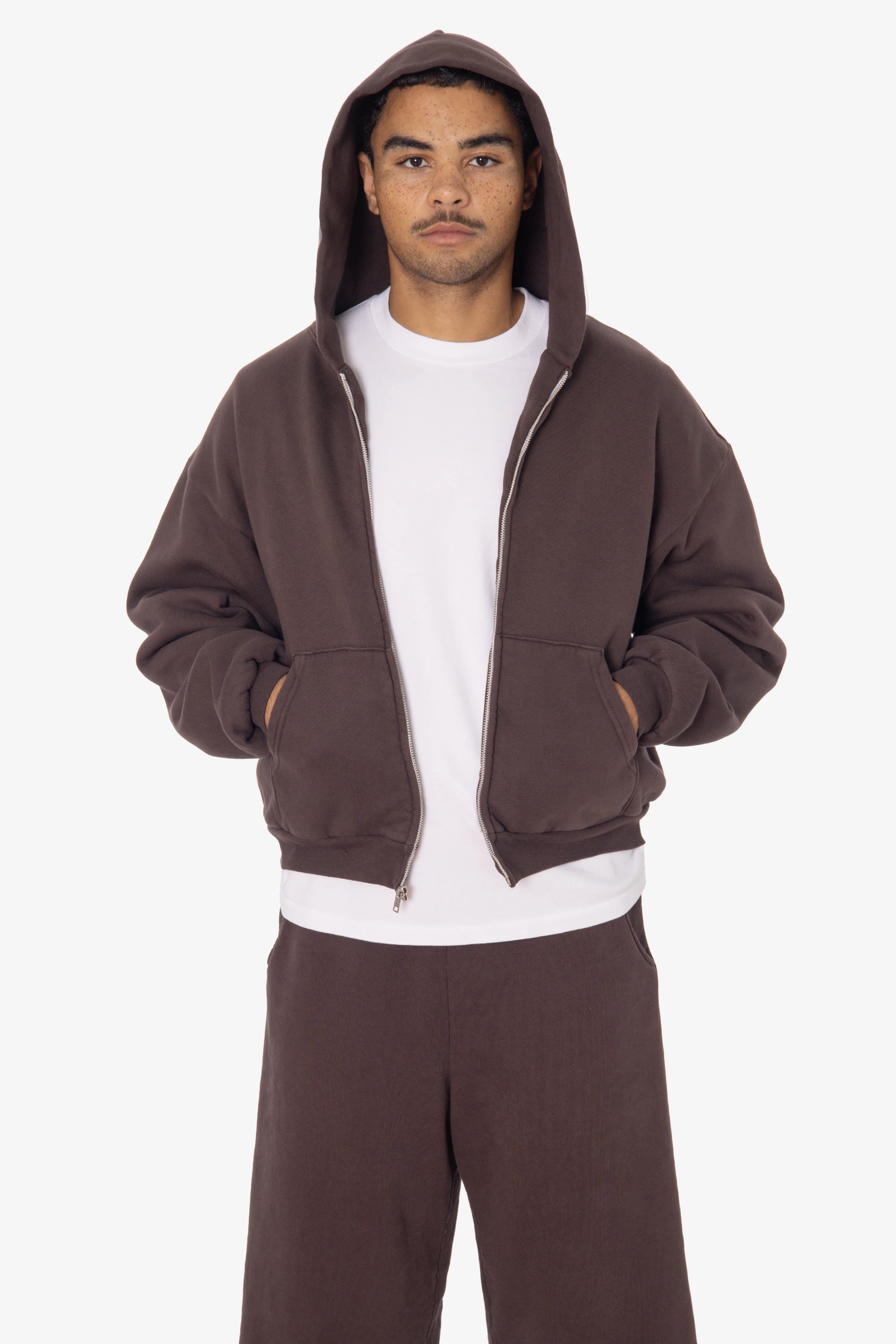 ALP10GD - Thermal Lined Cropped Zip Up Hoodie - Image 13