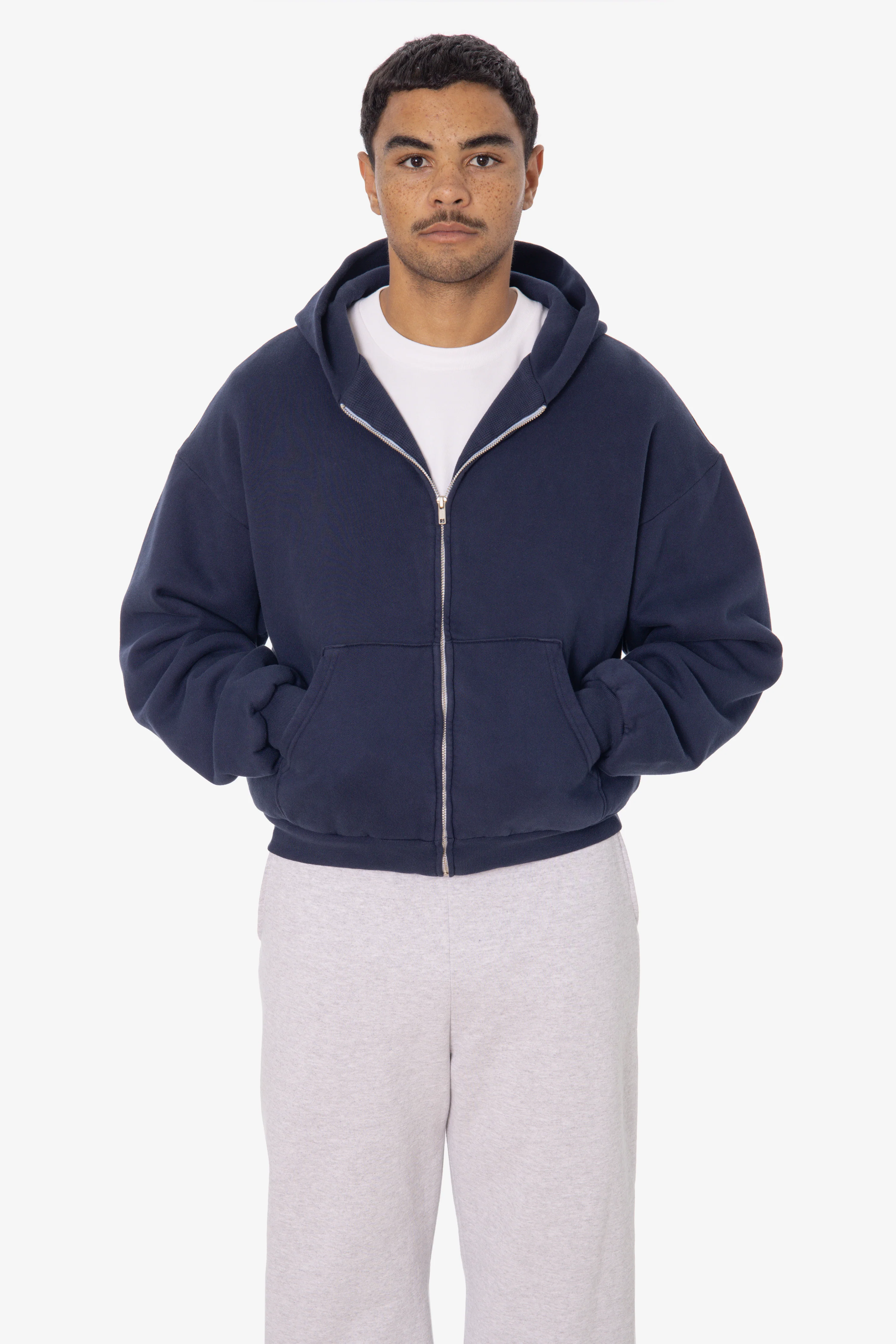 ALP10GD - Thermal Lined Cropped Zip Up Hoodie - Image 16