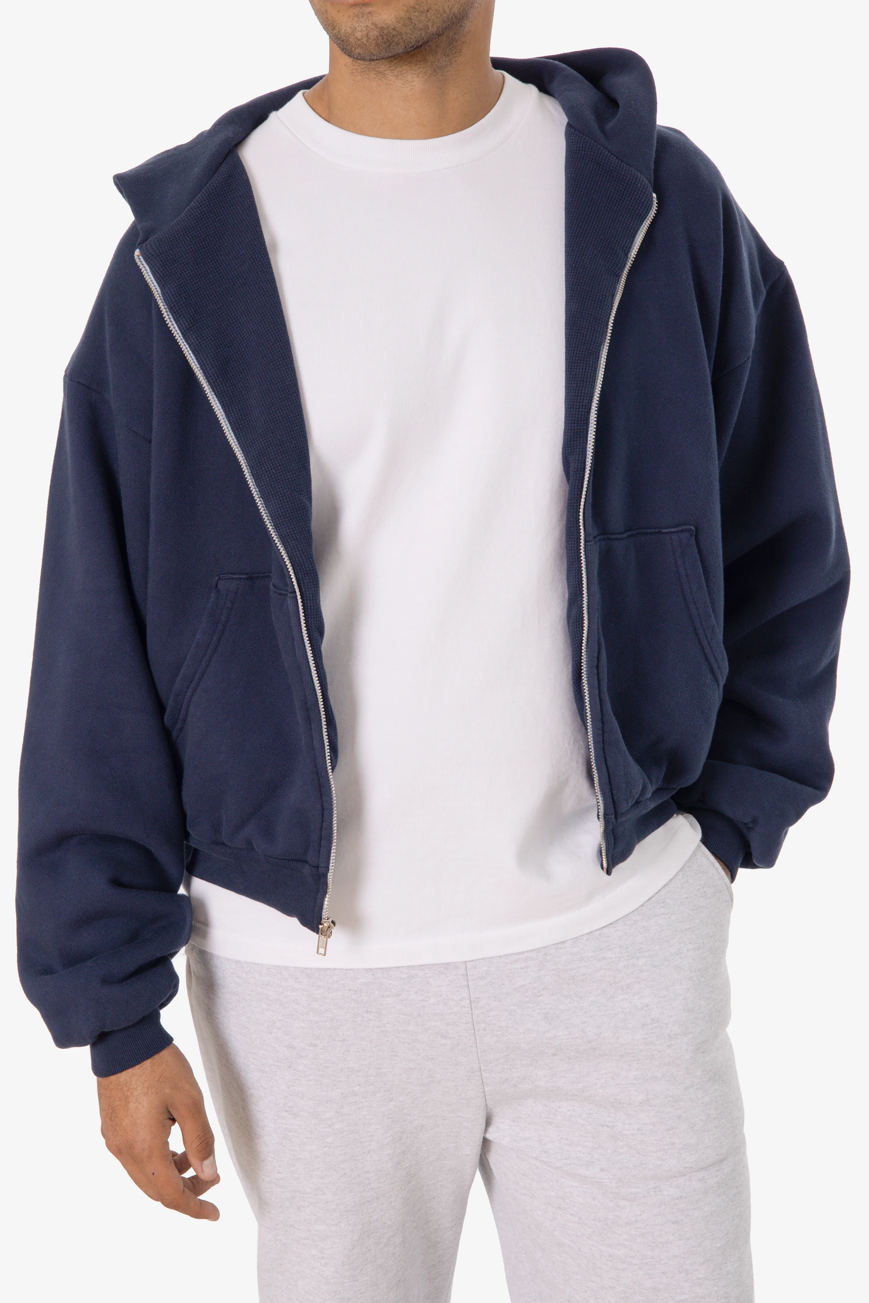 ALP10GD - Thermal Lined Cropped Zip Up Hoodie - Image 18