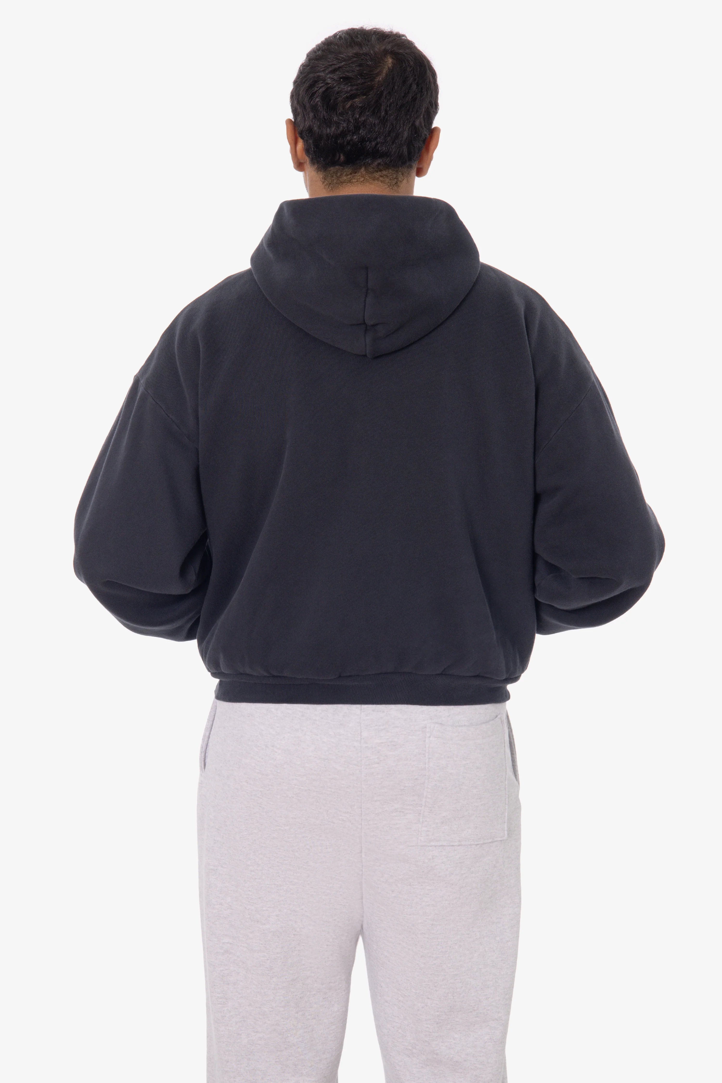 ALP10GD - Thermal Lined Cropped Zip Up Hoodie - Image 2