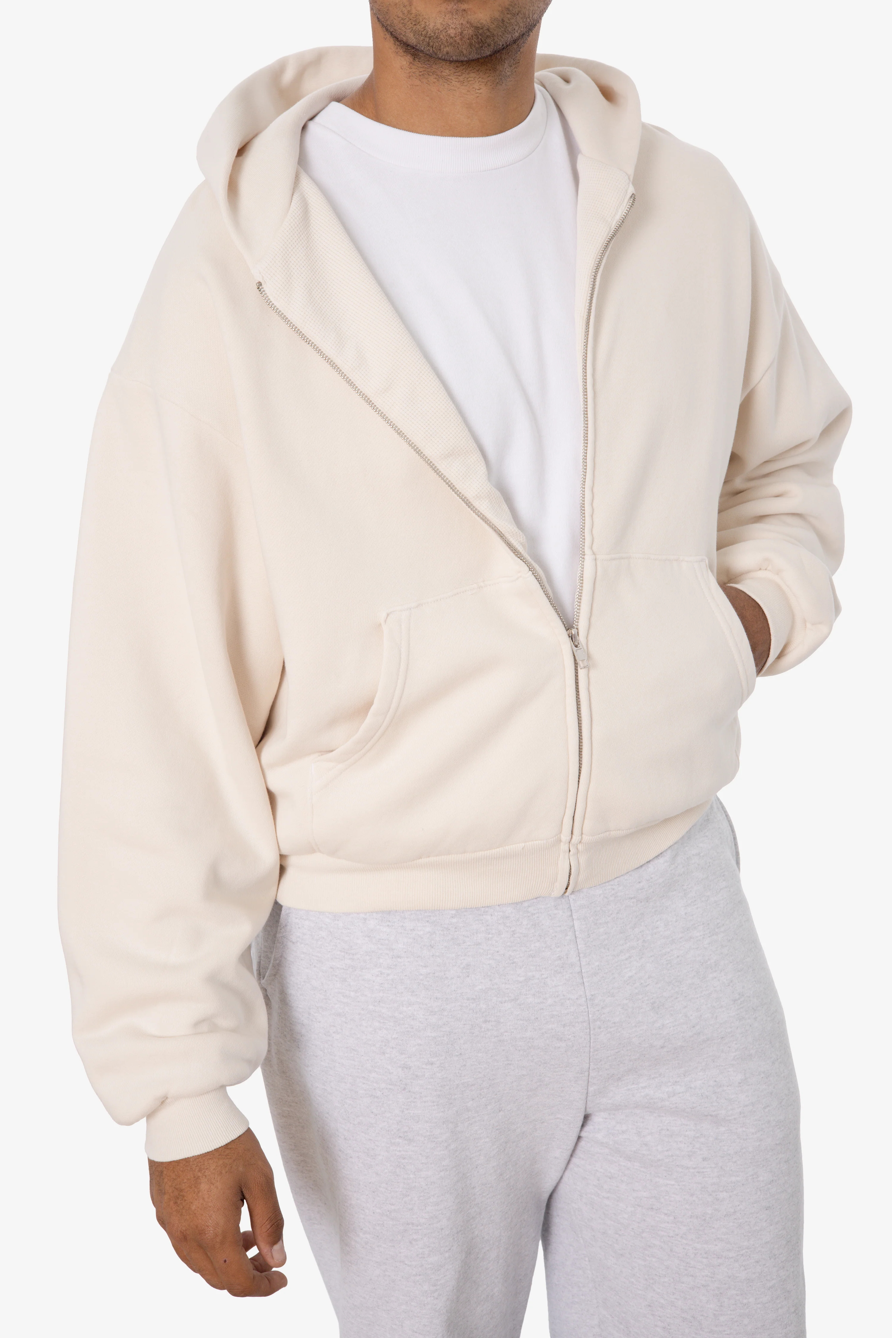 ALP10GD - Thermal Lined Cropped Zip Up Hoodie - Image 20