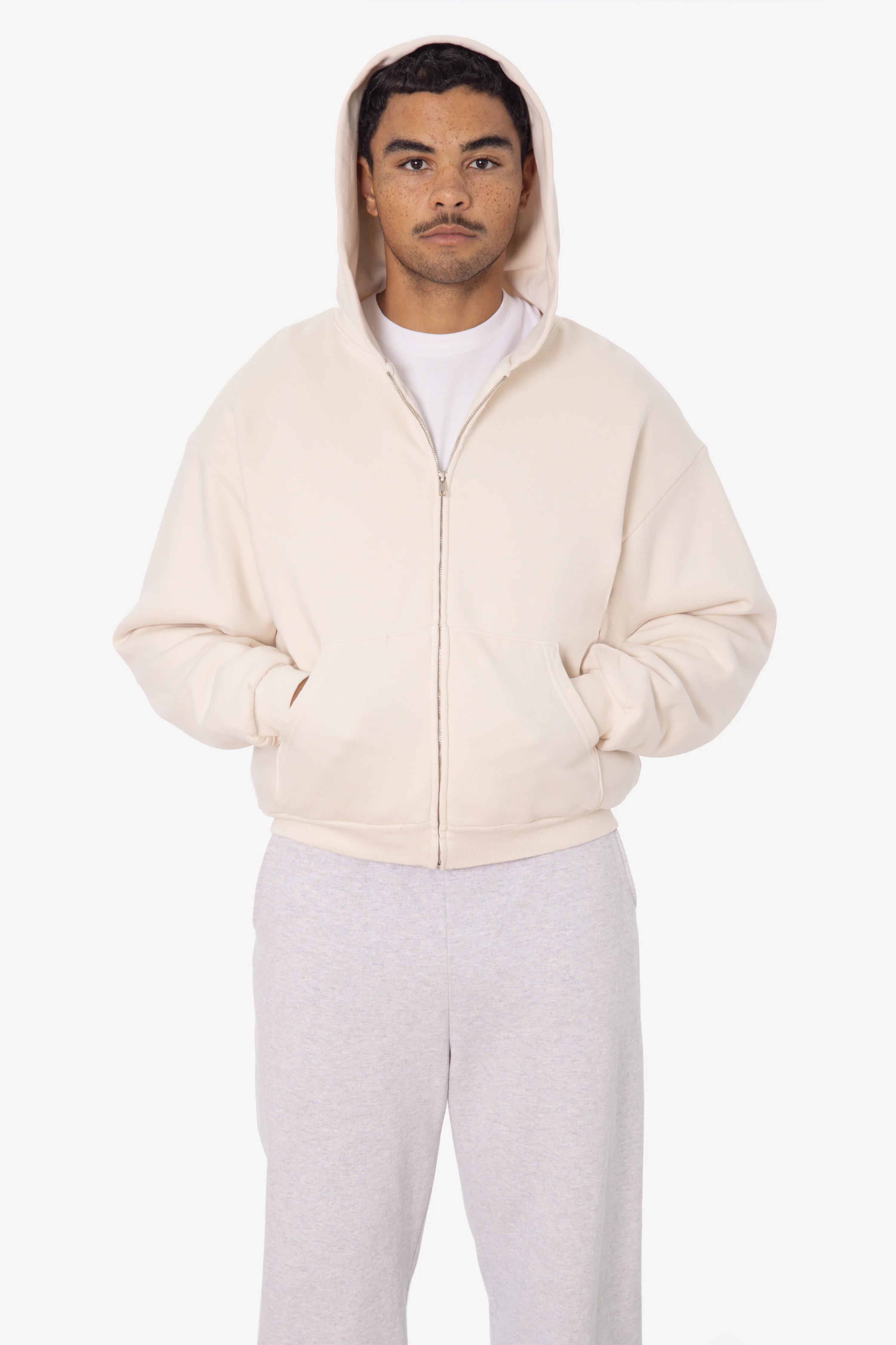 ALP10GD - Thermal Lined Cropped Zip Up Hoodie - Image 22