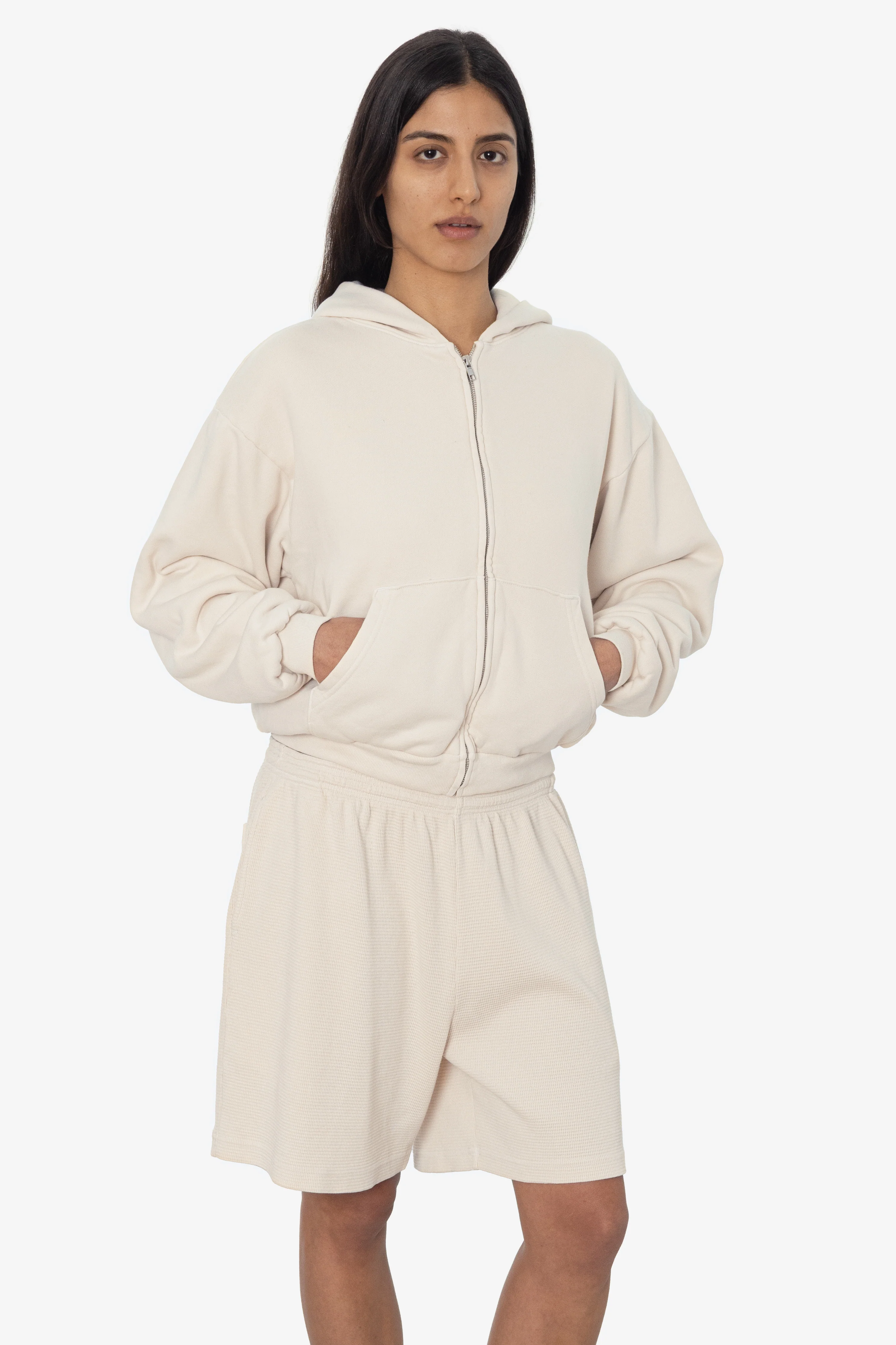 ALP10GD - Thermal Lined Cropped Zip Up Hoodie - Image 23