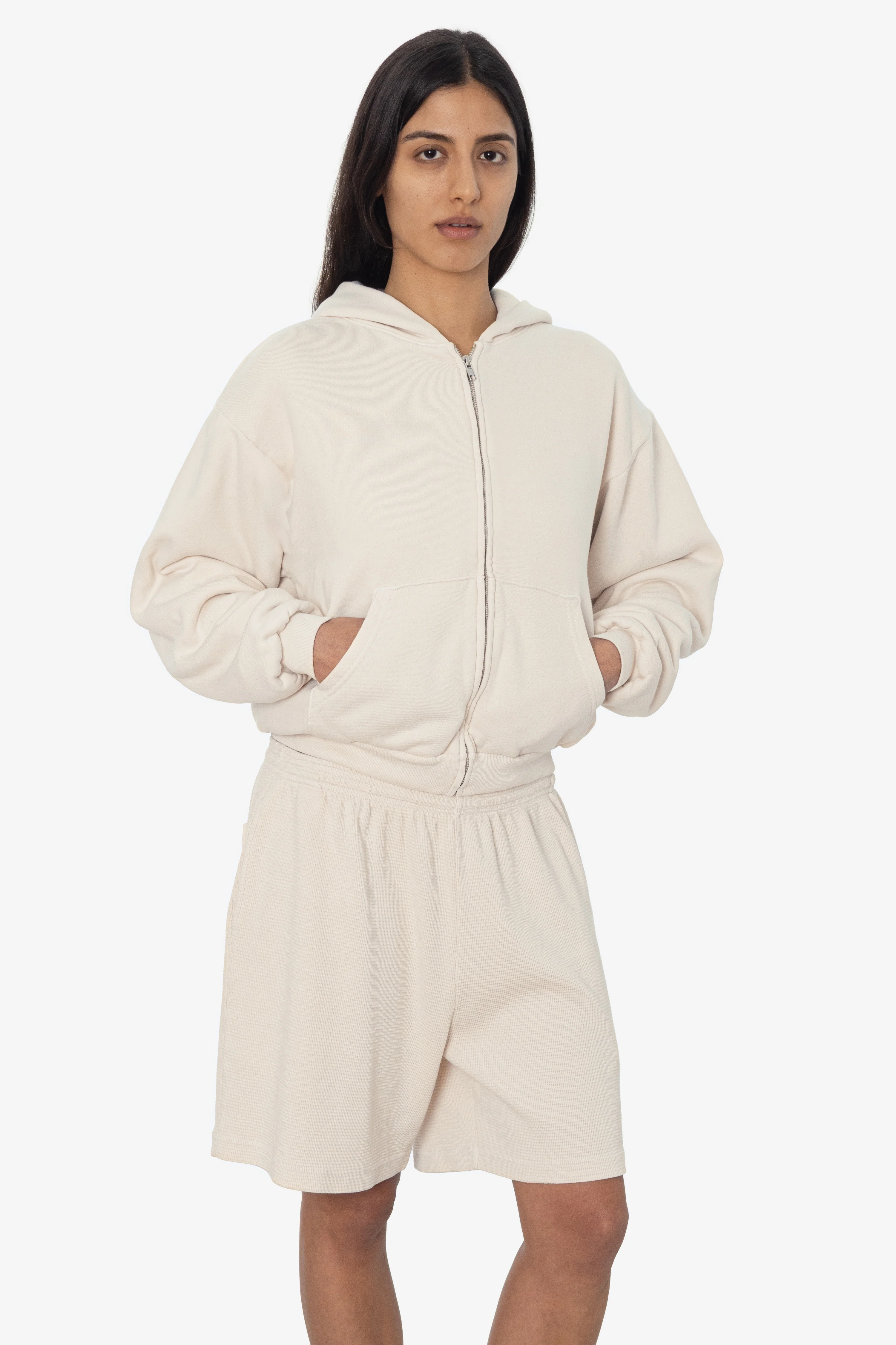 ALP10GD - Thermal Lined Cropped Zip Up Hoodie - Image 27