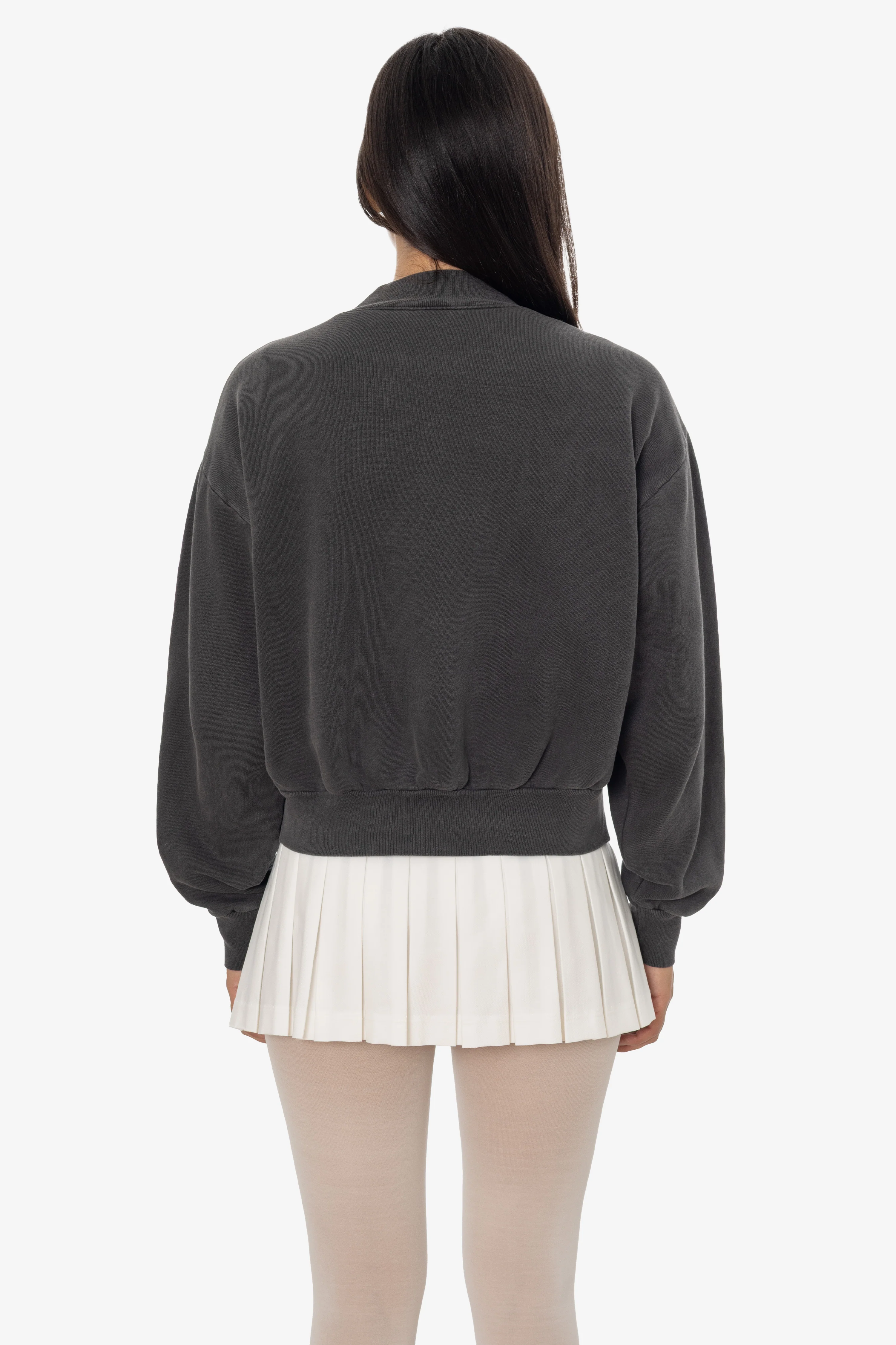 ALP375GD - Alpine Fleece Zip Up Cropped Bomber - Image 9
