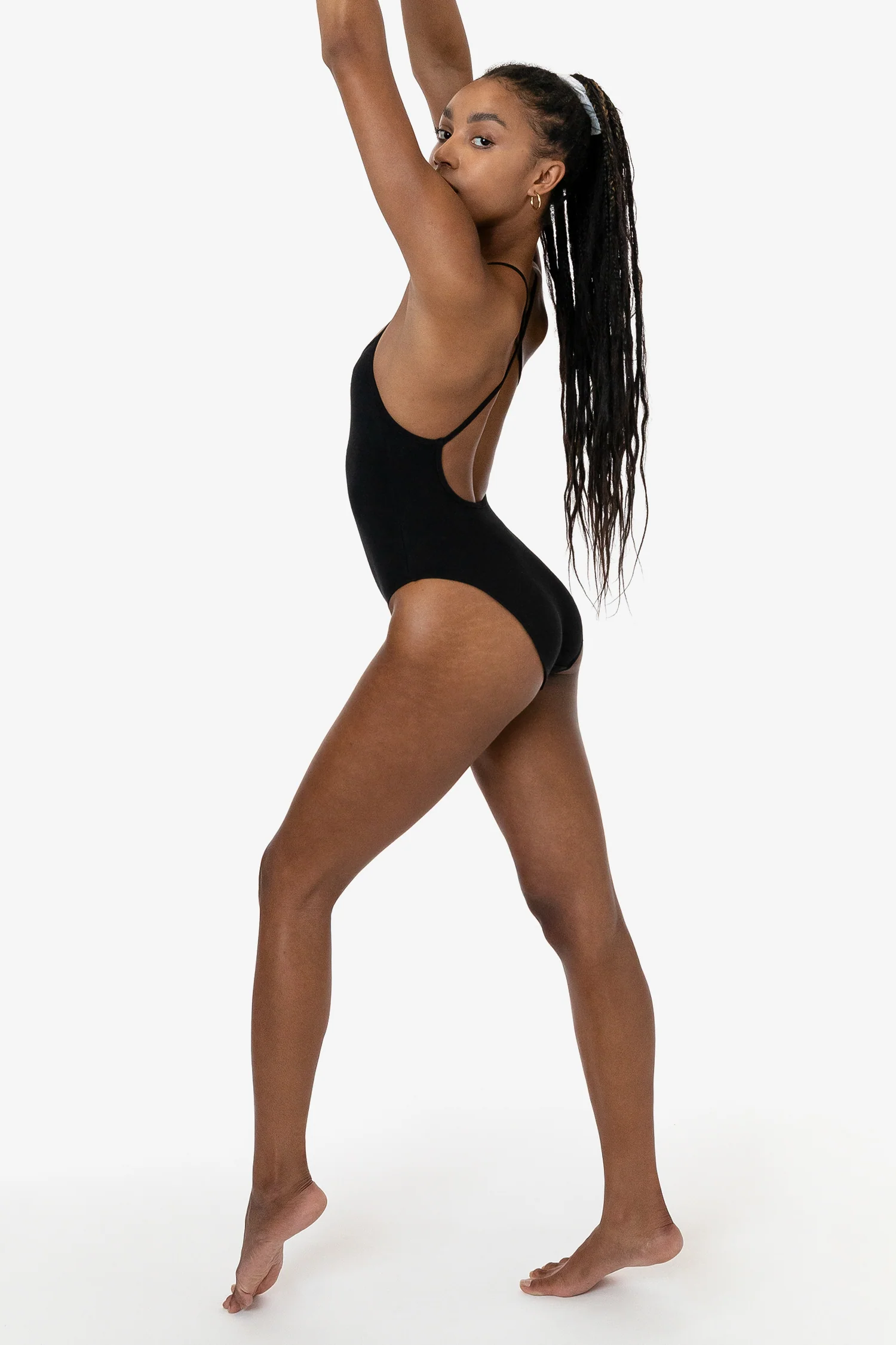 B308GD - Garment Dye Spaghetti Ruched Front Crossback Bodysuit - Image 23