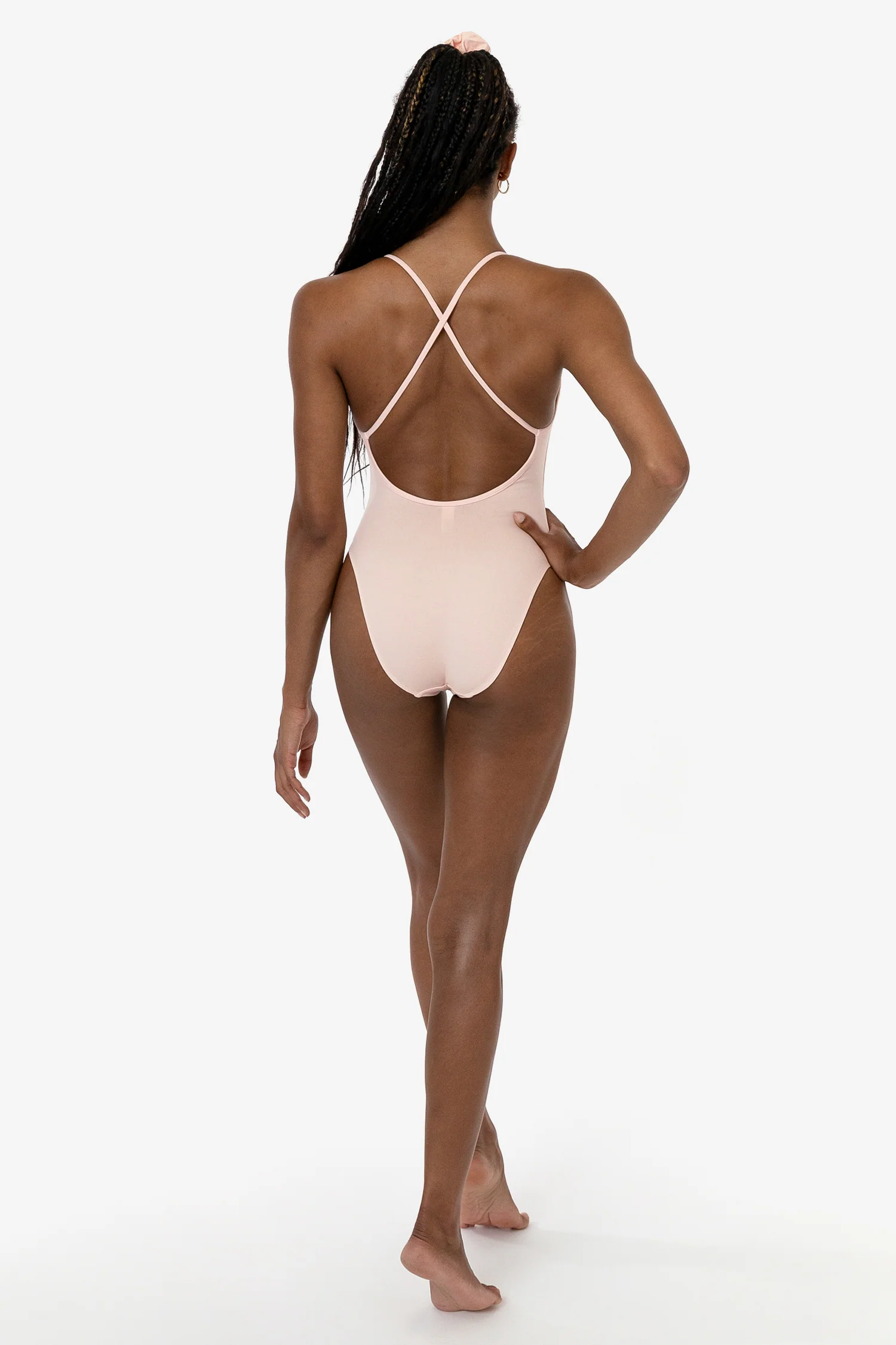 B308GD - Garment Dye Spaghetti Ruched Front Crossback Bodysuit - Image 26