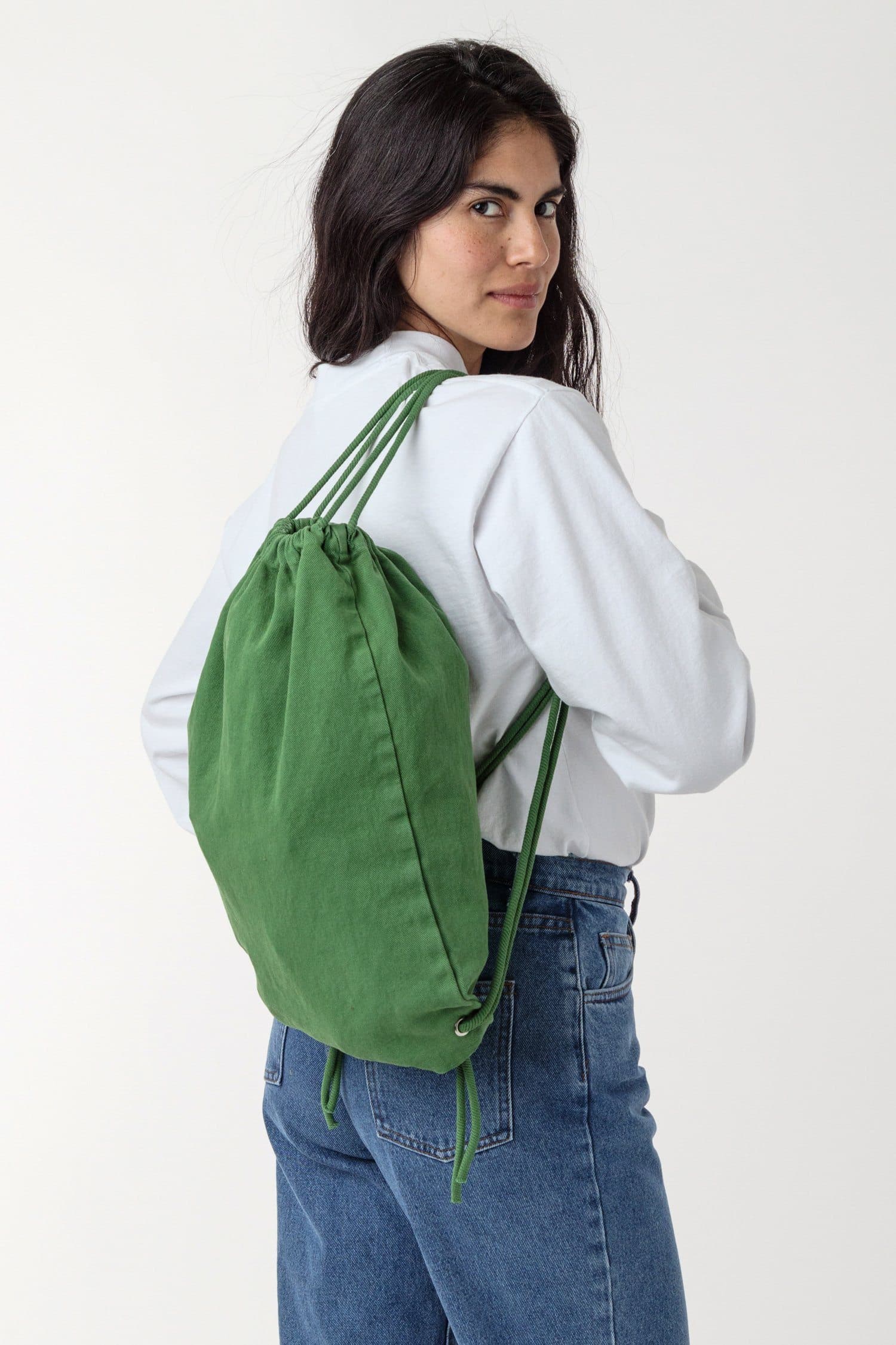 BD09 - Bull Denim Drawstring Backpack - Image 3