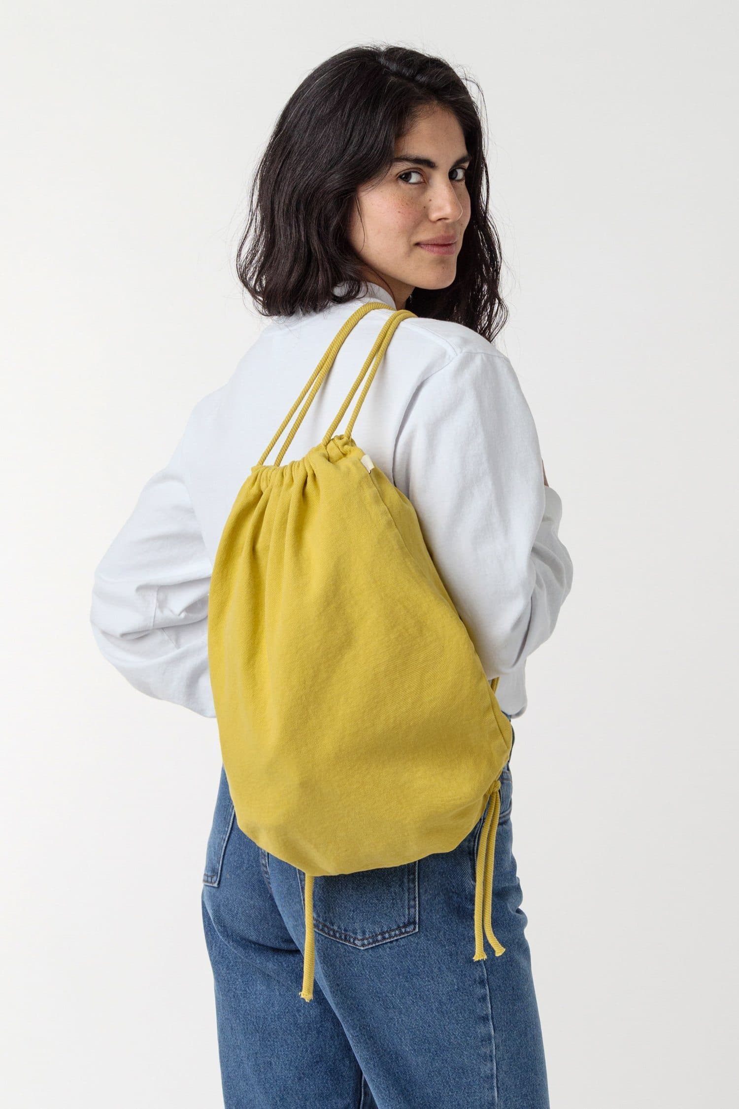 BD09 - Bull Denim Drawstring Backpack - Image 4