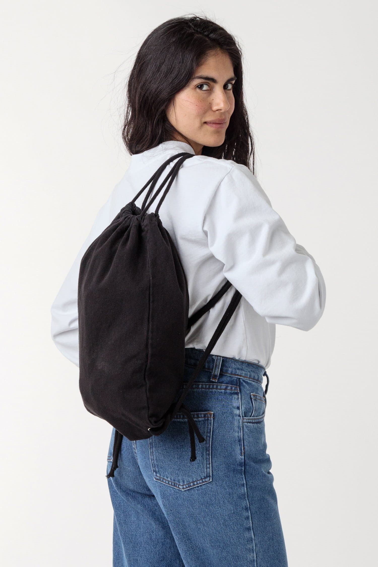 BD09 - Bull Denim Drawstring Backpack - Image 5