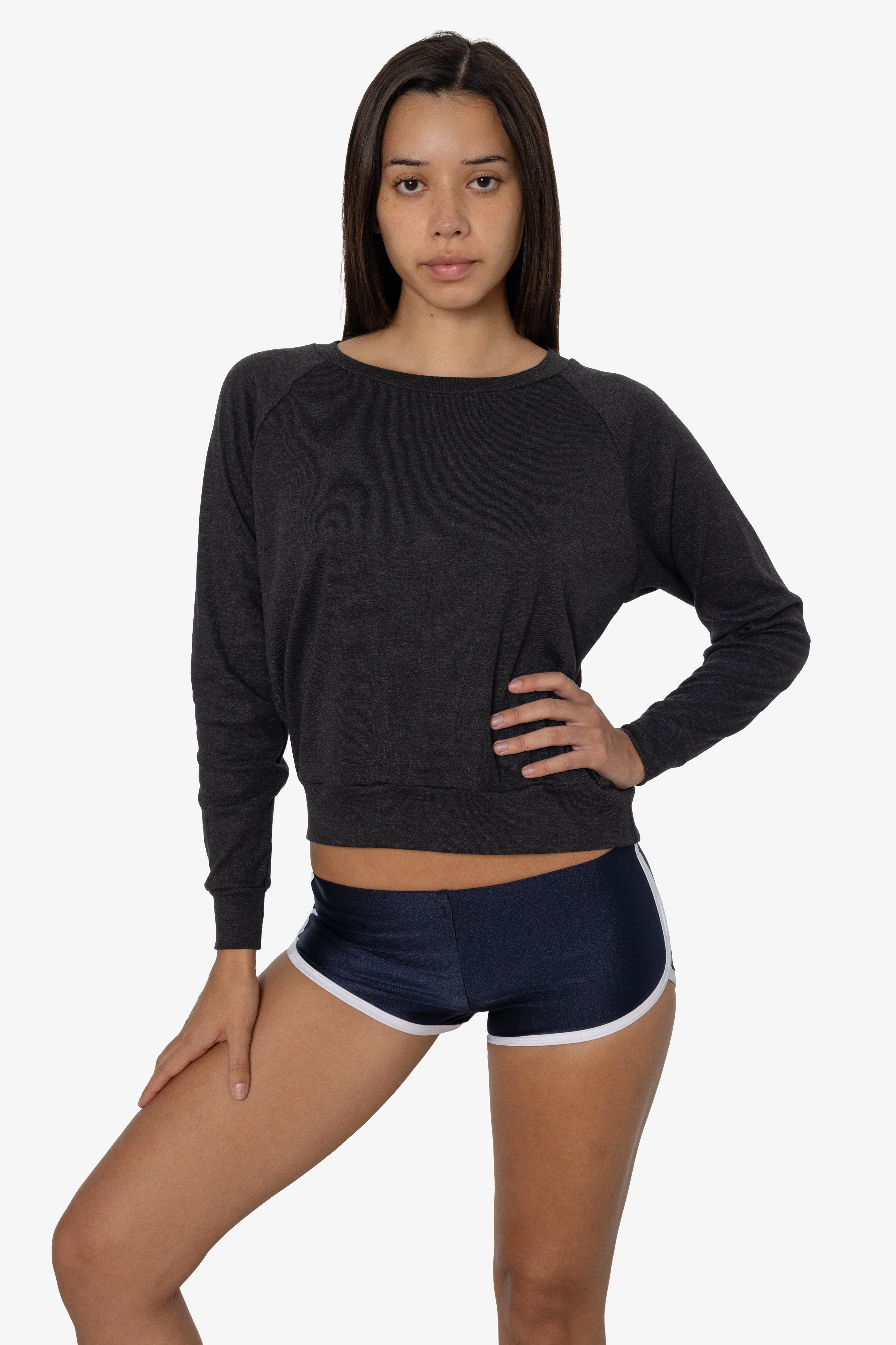 BR3094 - Women's Tri-Blend Rib Pullover - Image 3