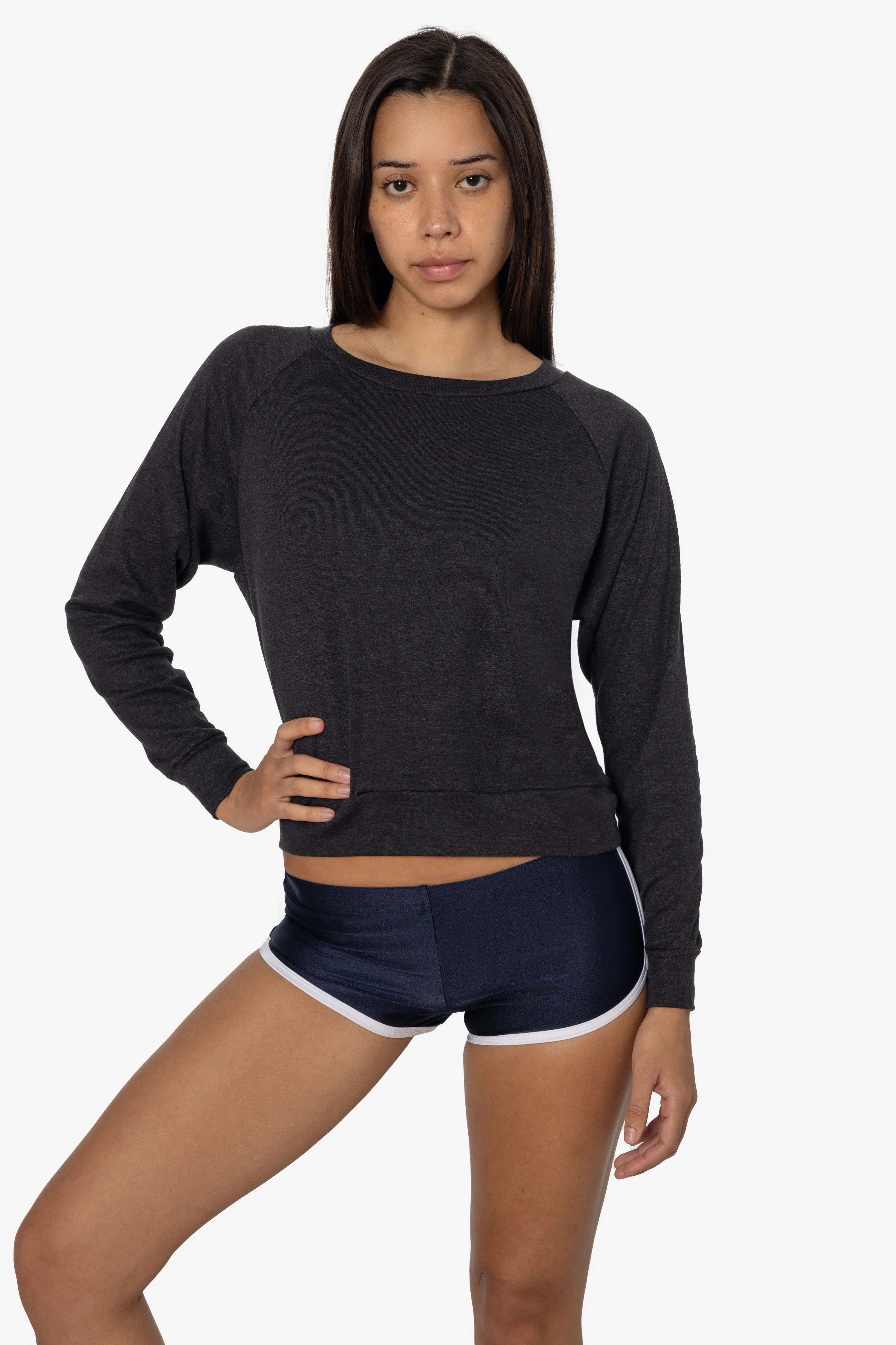 BR3094 - Women's Tri-Blend Rib Pullover - Image 4