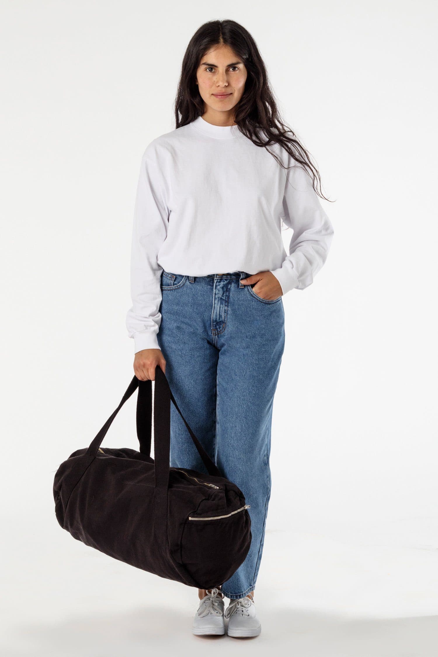 BD04 - Bull Denim Diagonal Strap Gym Bag - Image 2