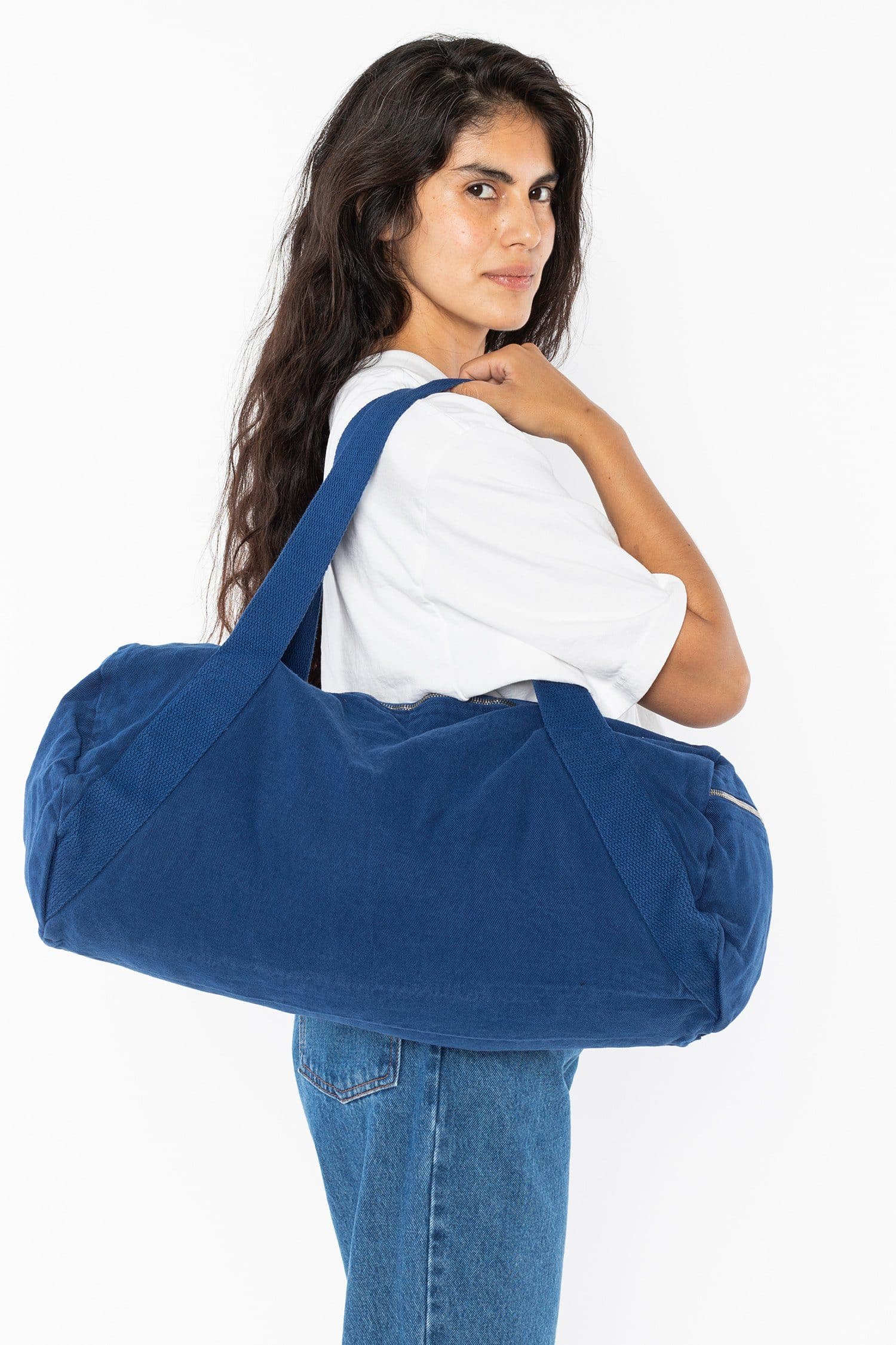 BD04 - Bull Denim Diagonal Strap Gym Bag - Image 7
