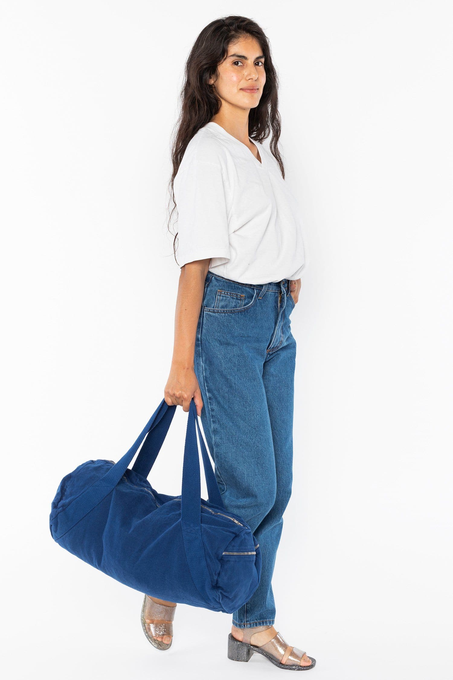 BD04 - Bull Denim Diagonal Strap Gym Bag - Image 9