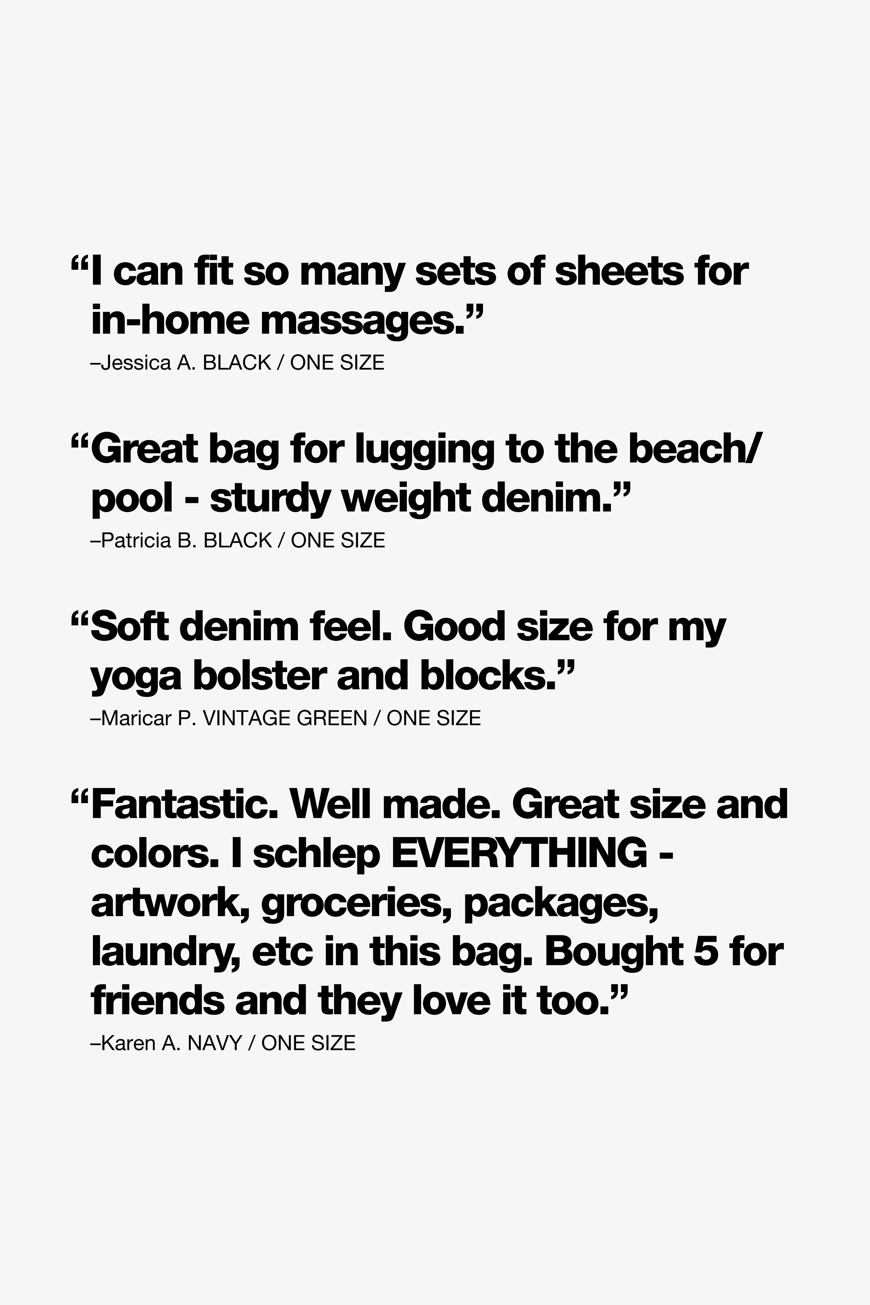 BD12 - Bull Denim Oversized Bag - Image 26