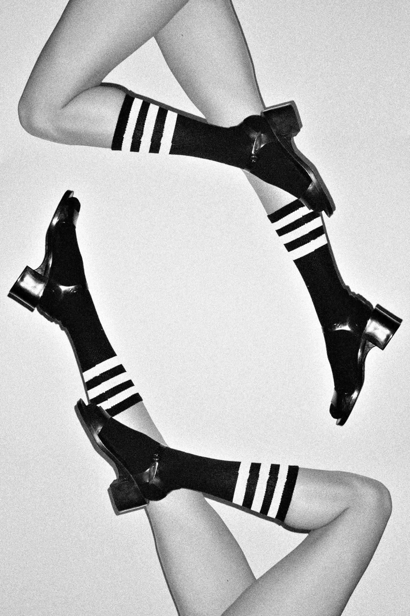 CALFSOCK - Unisex 3-Stripe Calf Sock - Image 2