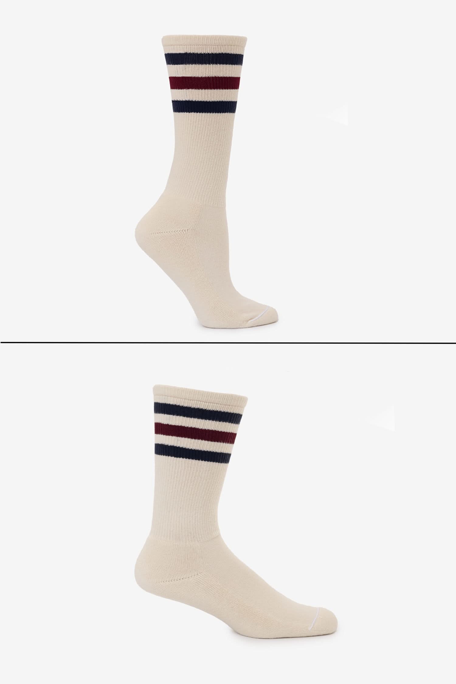 CALFSOCK - Unisex 3-Stripe Calf Sock - Image 77