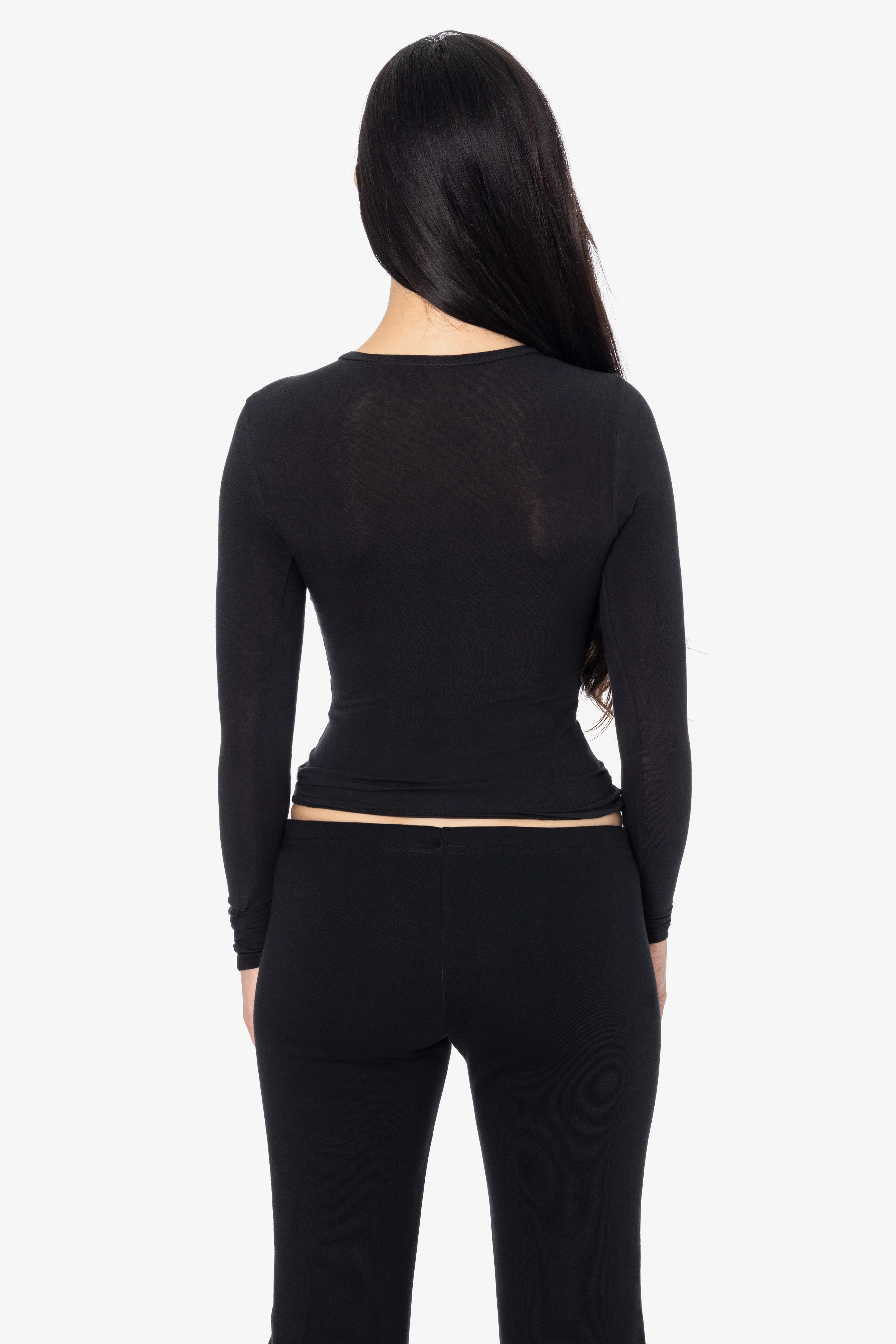 CC307 - Long Sleeve Cheesecloth Fitted T-Shirt - Image 3