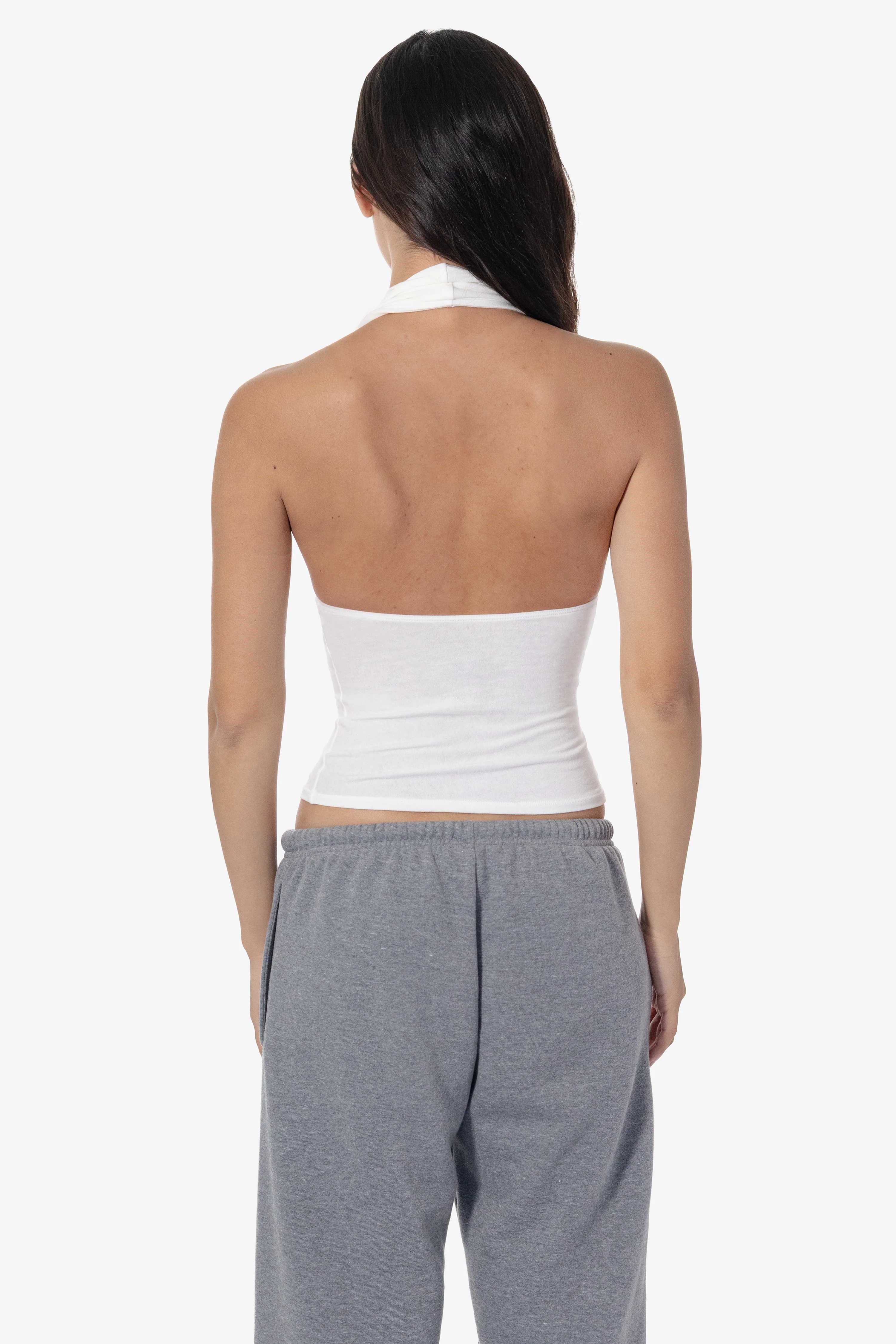 CC3853 - Cheesecloth Ruched Halter Top - Image 4