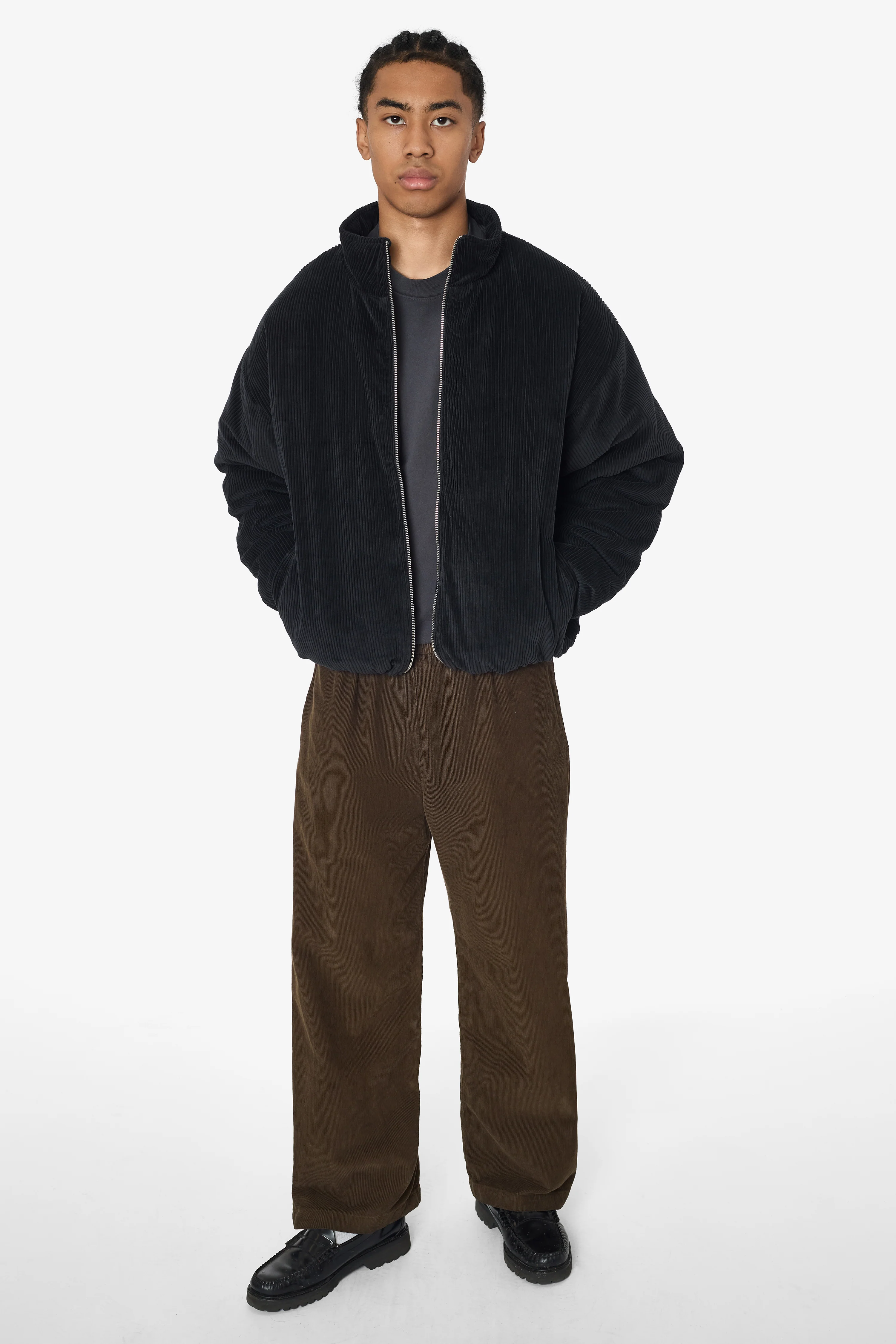 CD410PD - Corduroy Puffy Zip Up Jacket - Image 11
