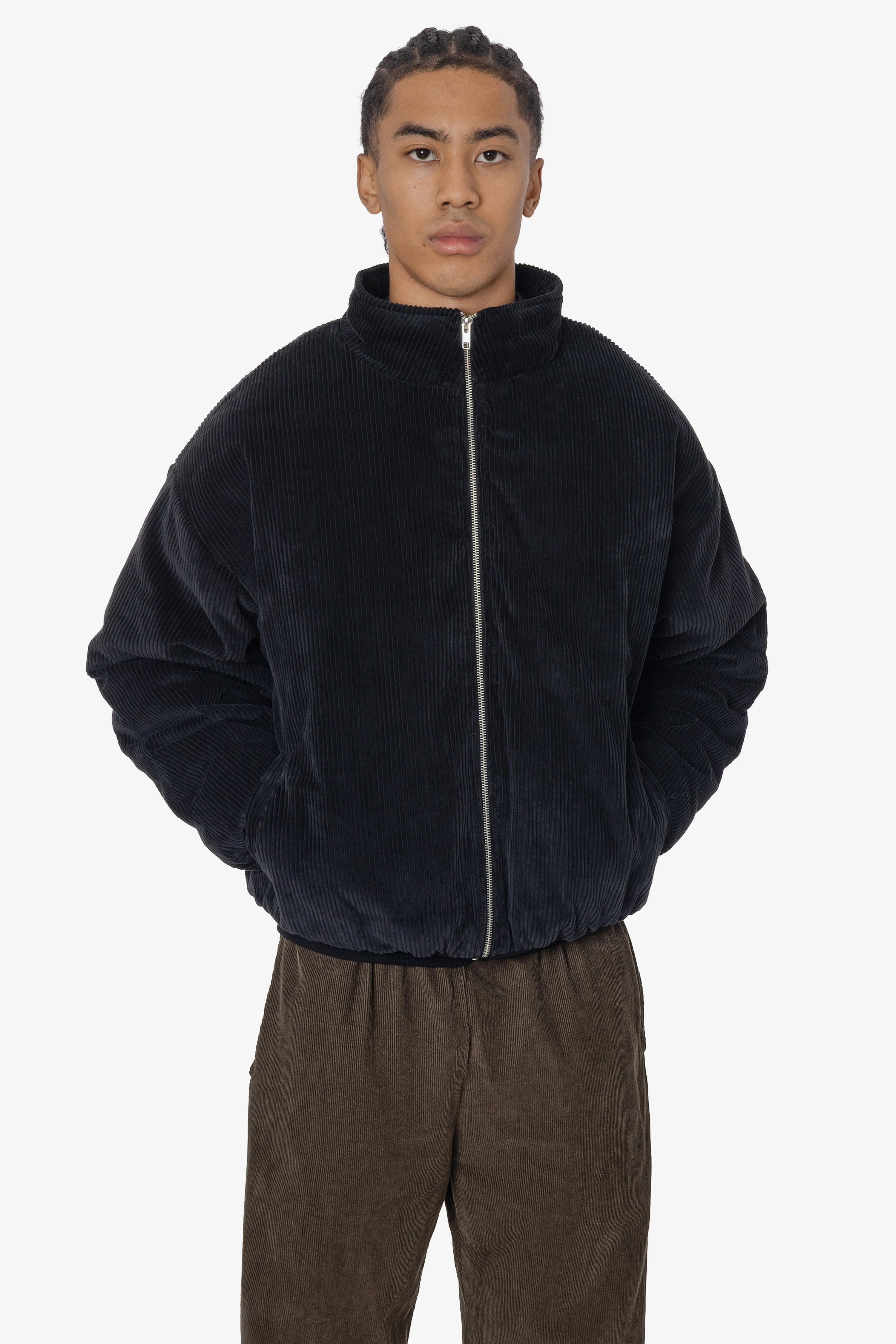CD410PD - Corduroy Puffy Zip Up Jacket - Image 14