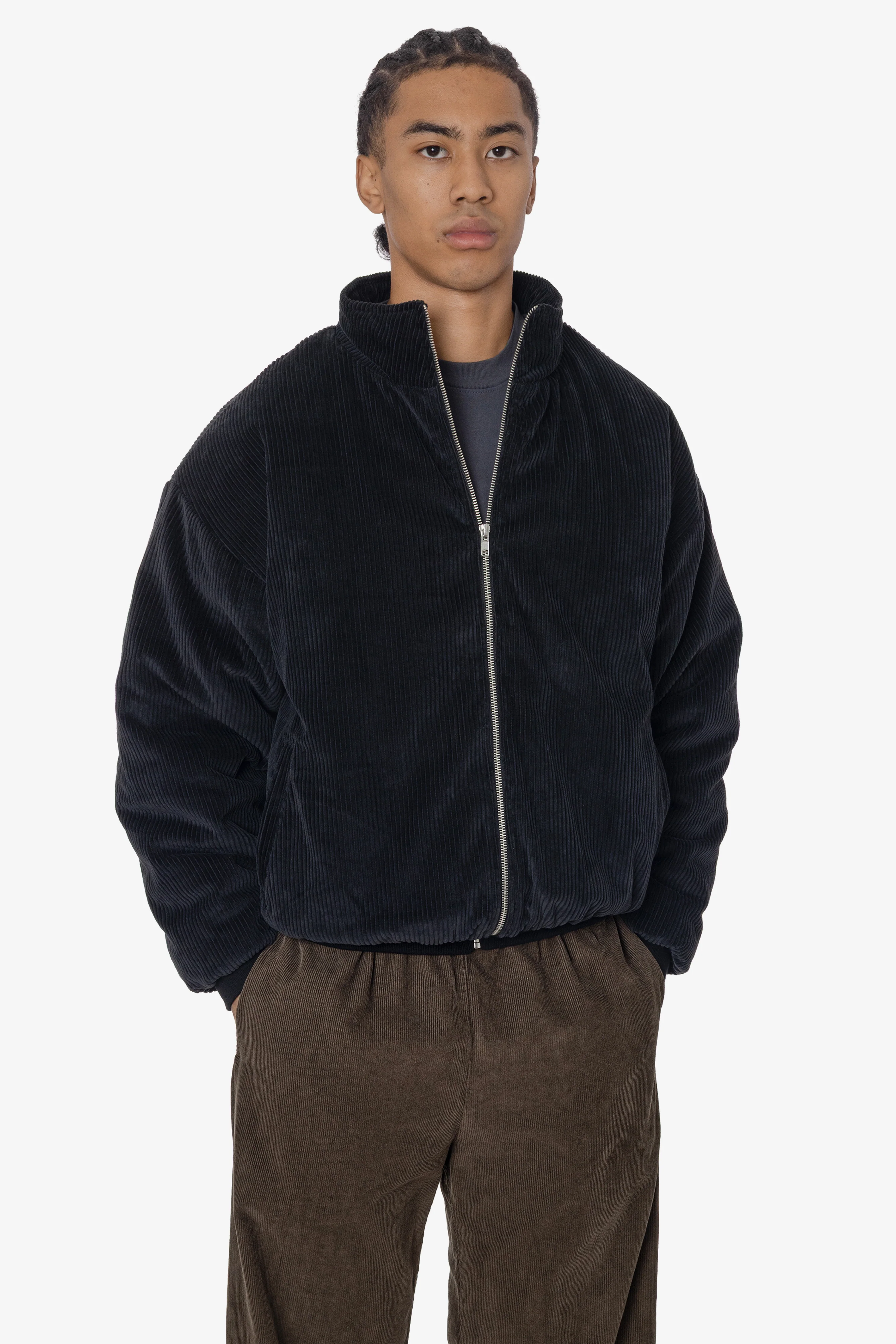 CD410PD - Corduroy Puffy Zip Up Jacket - Image 15