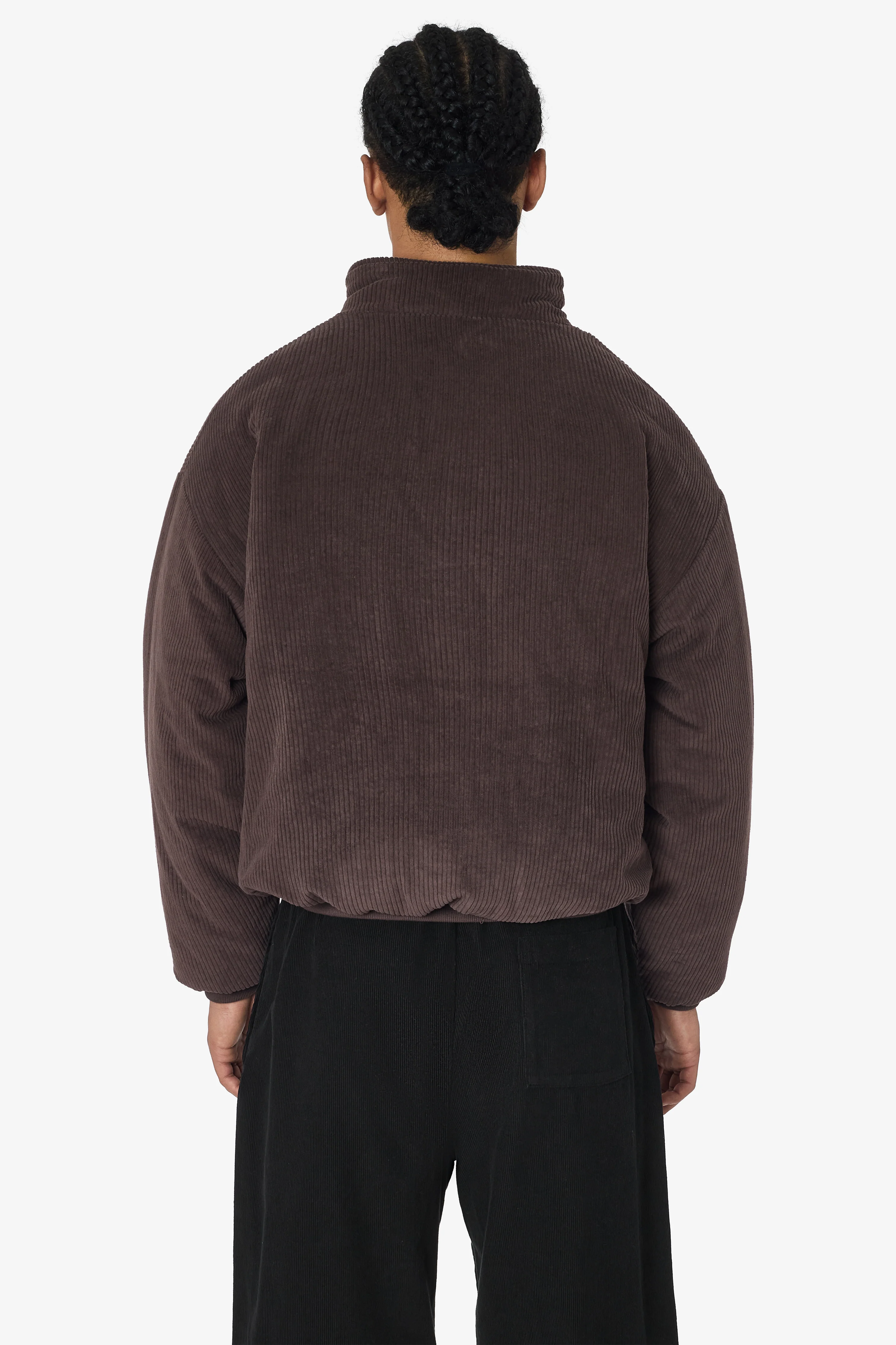 CD410PD - Corduroy Puffy Zip Up Jacket - Image 4