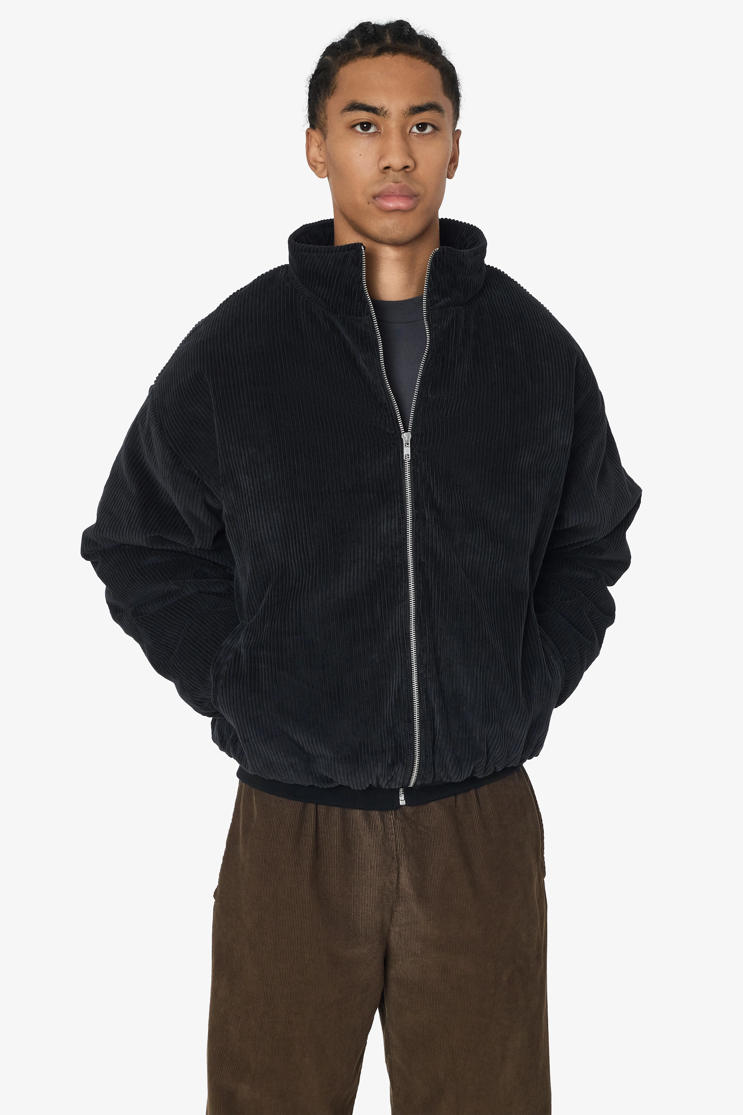 CD410PD - Corduroy Puffy Zip Up Jacket - Image 8