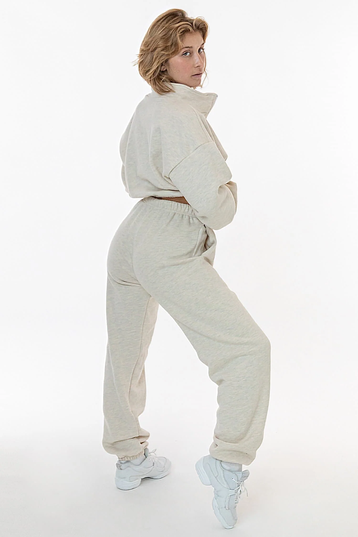 CF394 - Cotton Fleece High Waist Sweatpants - Image 4