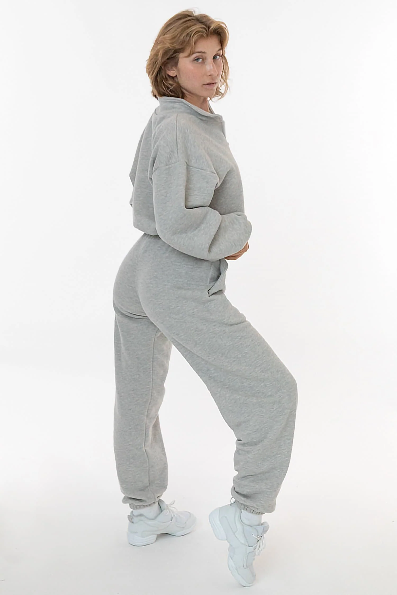 CF394 - Cotton Fleece High Waist Sweatpants - Image 8