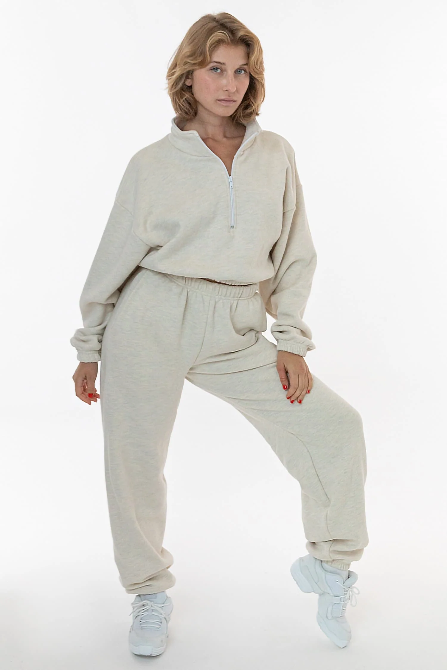 CF394 - Cotton Fleece High Waist Sweatpants - Image 9