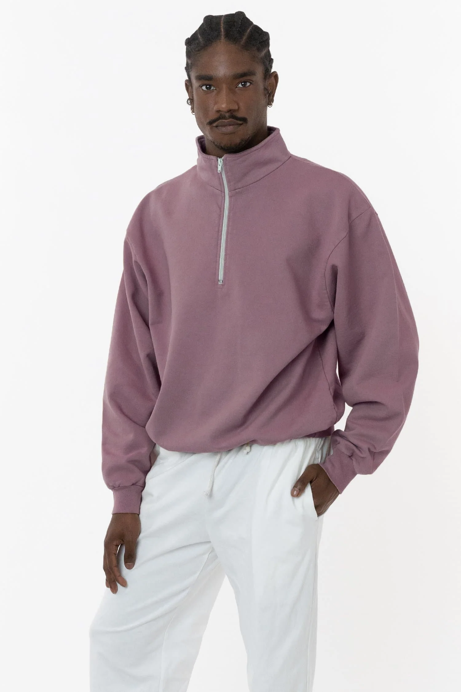 CF408GD - 10 oz. Garment Dye Cotton Fleece Half Zip Pullover - Image 5