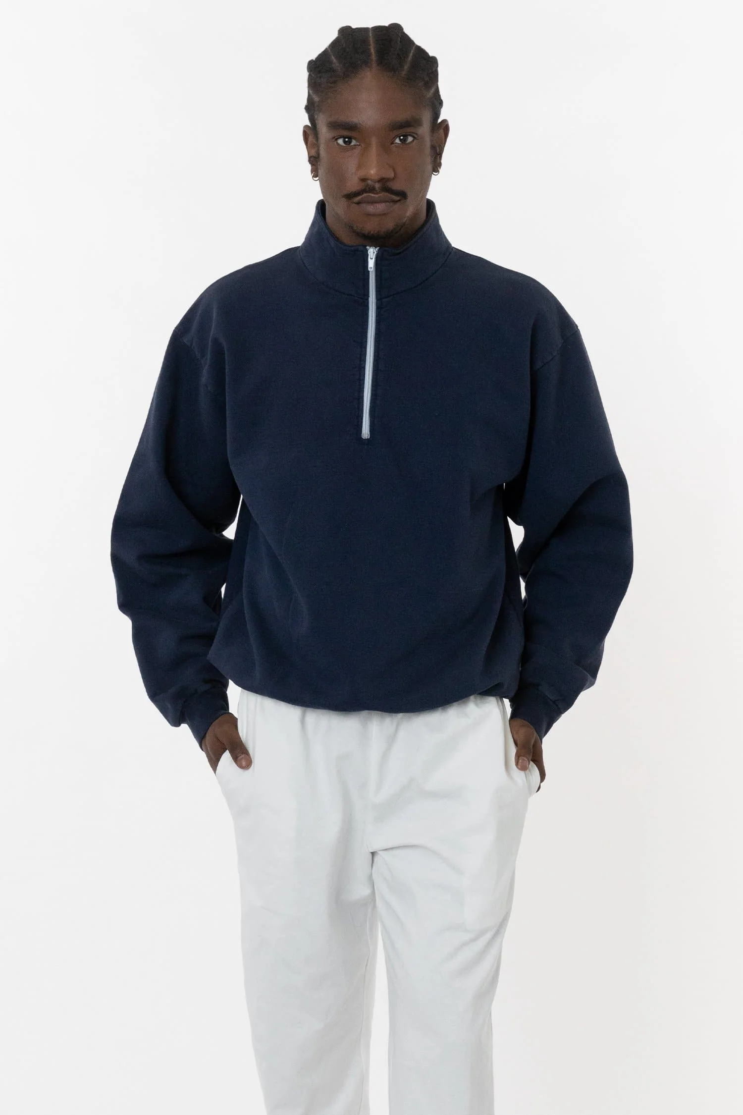 CF408GD - 10 oz. Garment Dye Cotton Fleece Half Zip Pullover - Image 6