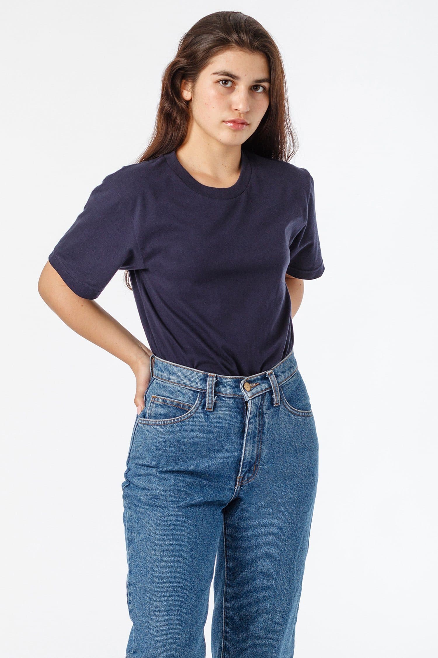 20001 Unisex - Fine Jersey Crew Neck T-Shirt - Image 4