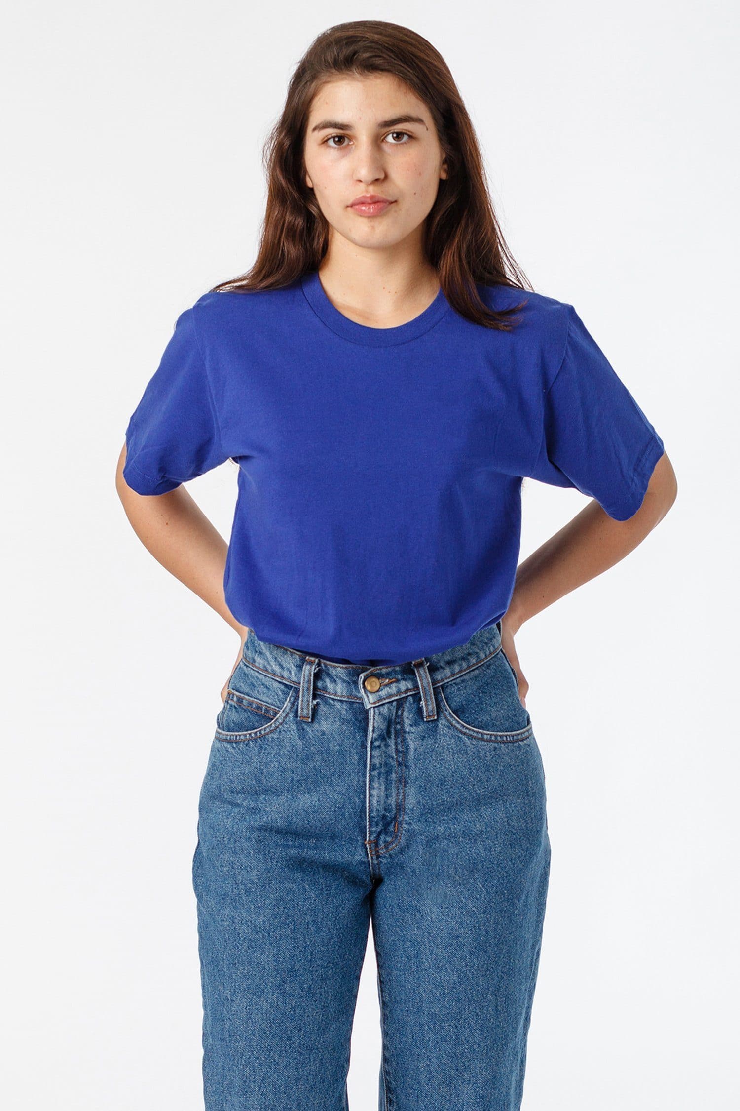 20001 Unisex - Fine Jersey Crew Neck T-Shirt - Image 8