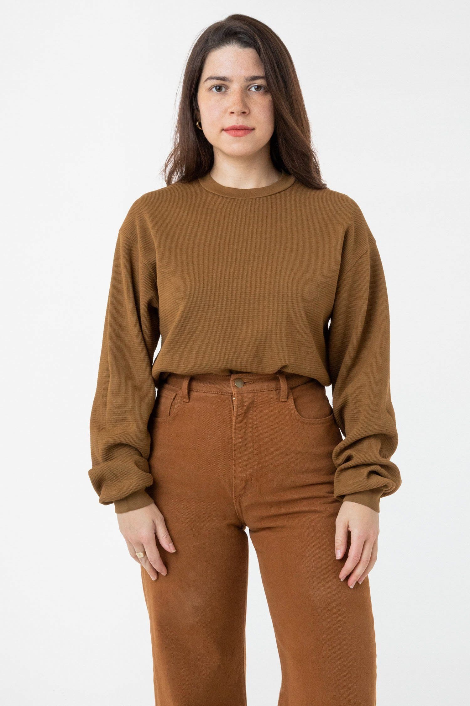 TX407GD Mix - Long Sleeve Heavy Thermal Crew Neck - Image 4