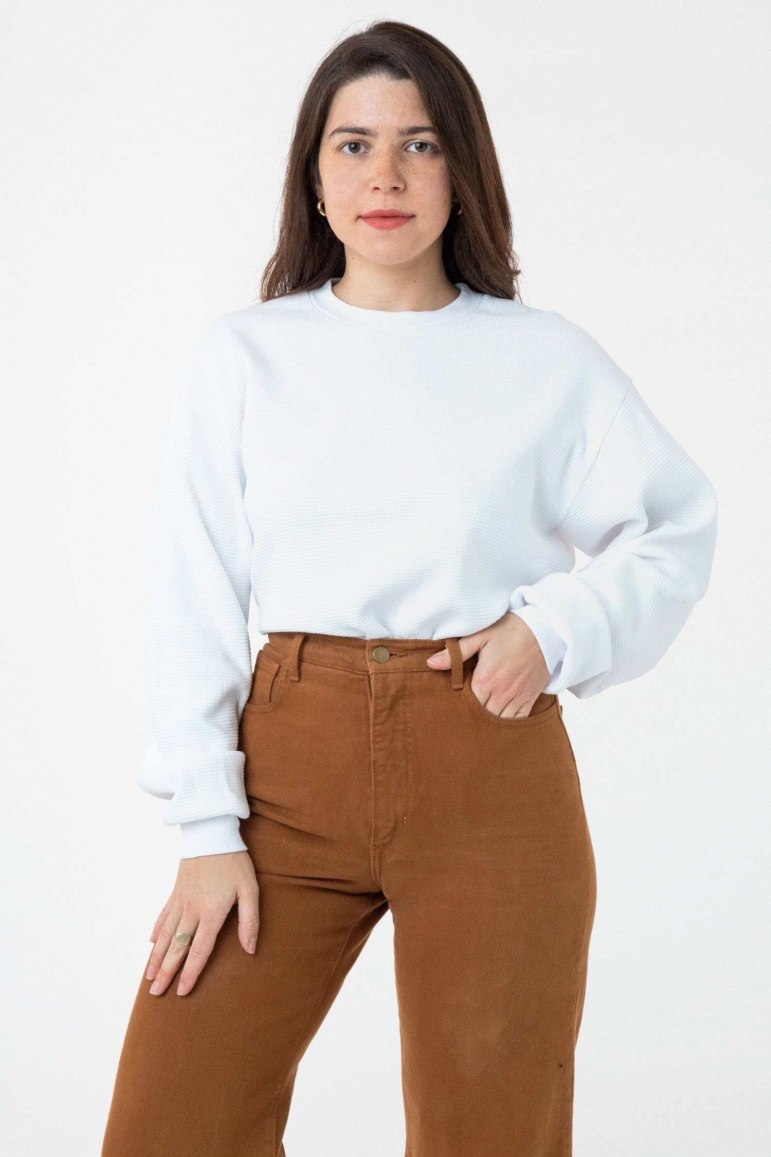 TX407GD Mix - Long Sleeve Heavy Thermal Crew Neck - Image 7